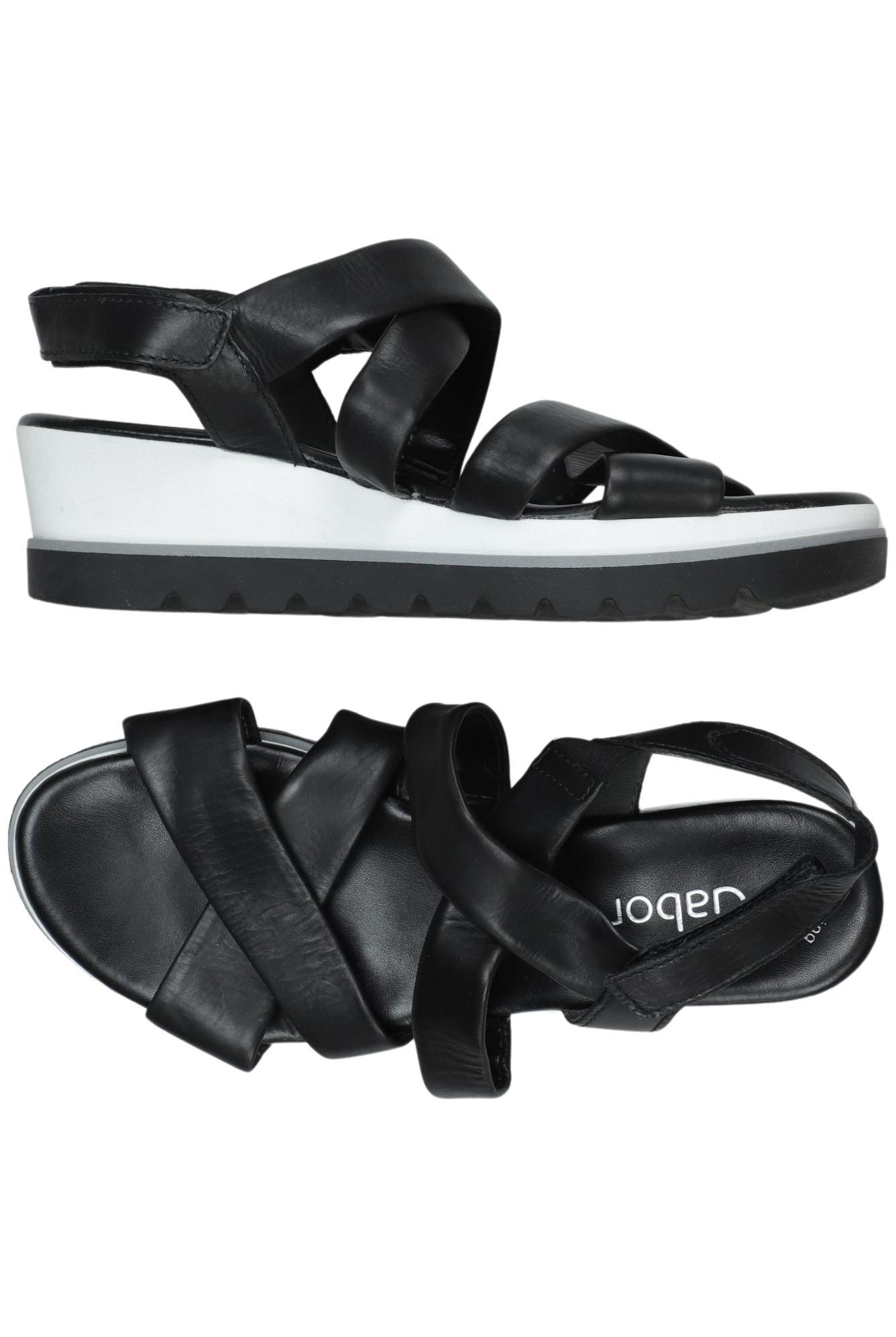 

Gabor Damen Sandale, schwarz, Gr. 5.5