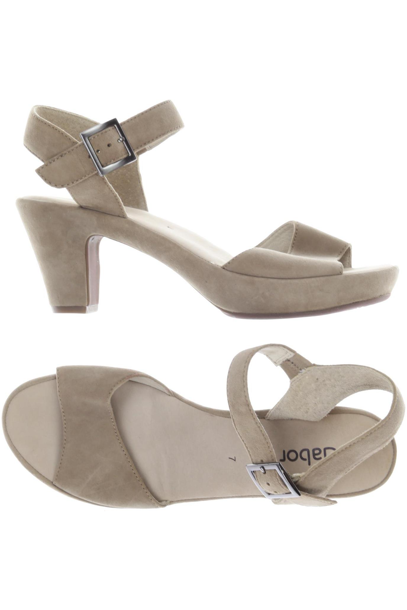 

Gabor Damen Sandale, beige, Gr. 7