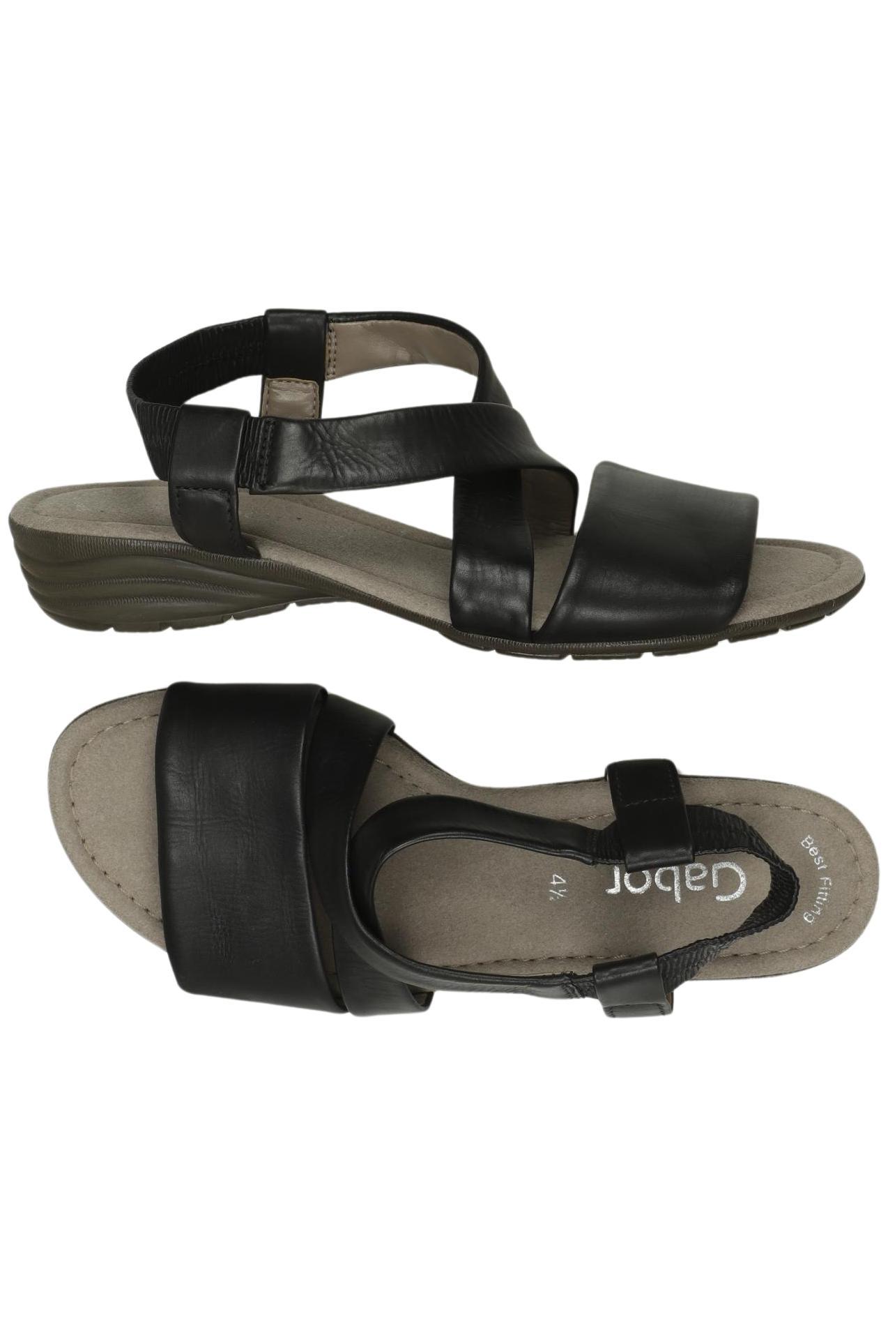 

Gabor Damen Sandale, schwarz, Gr. 4.5