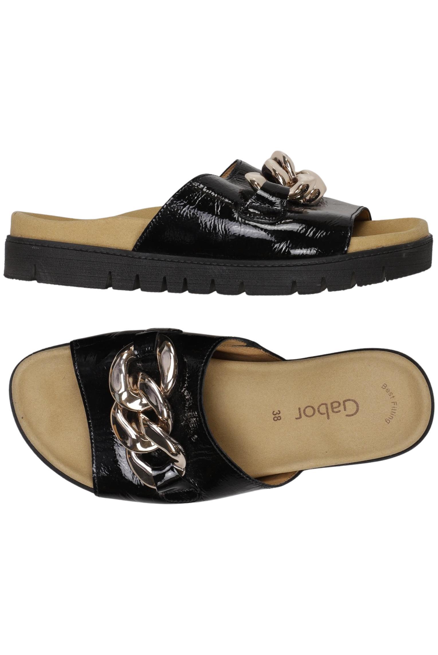 

Gabor Damen Sandale, schwarz, Gr. 38