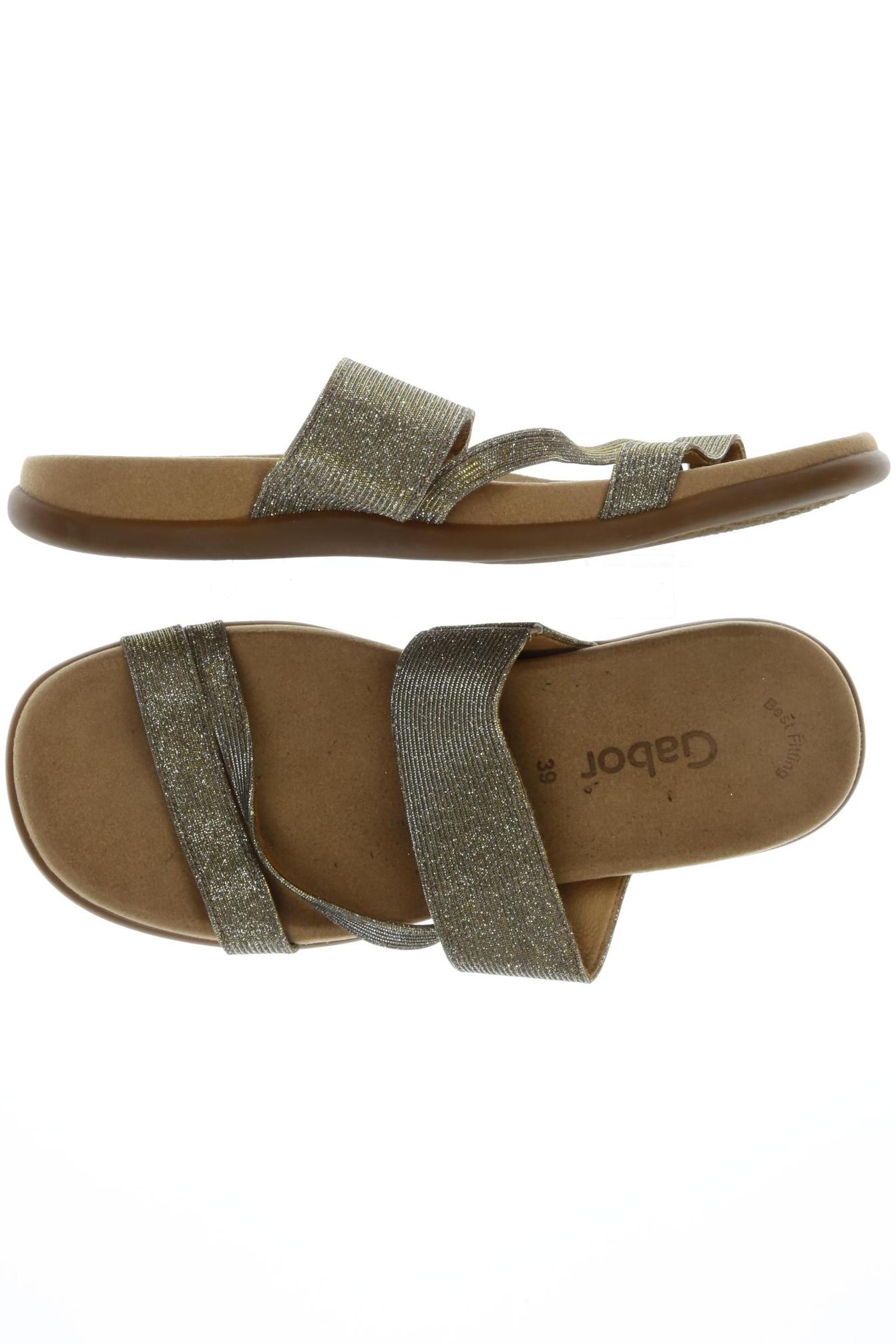 

Gabor Damen Sandale, gold, Gr. 39