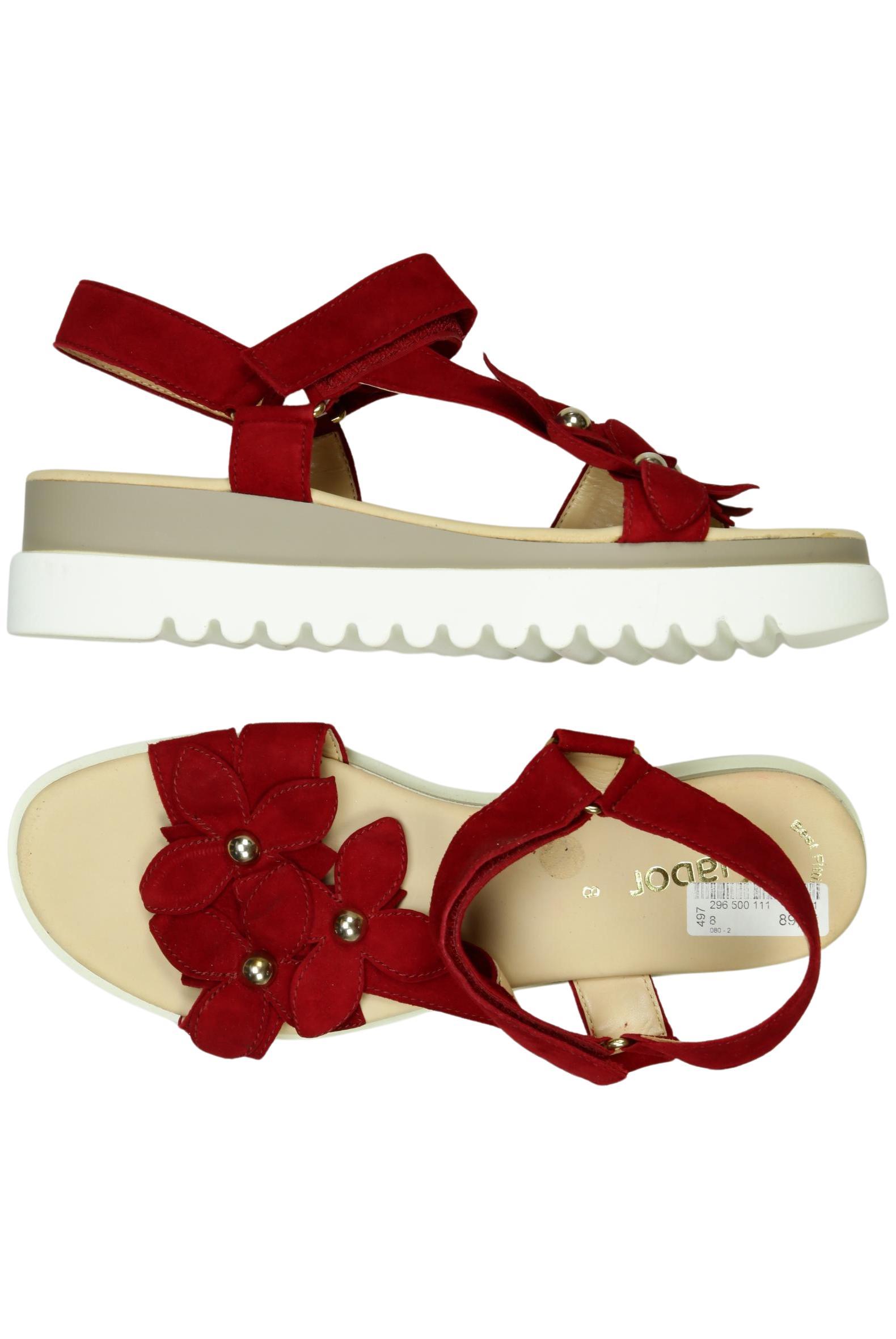 

Gabor Damen Sandale, rot, Gr. 8