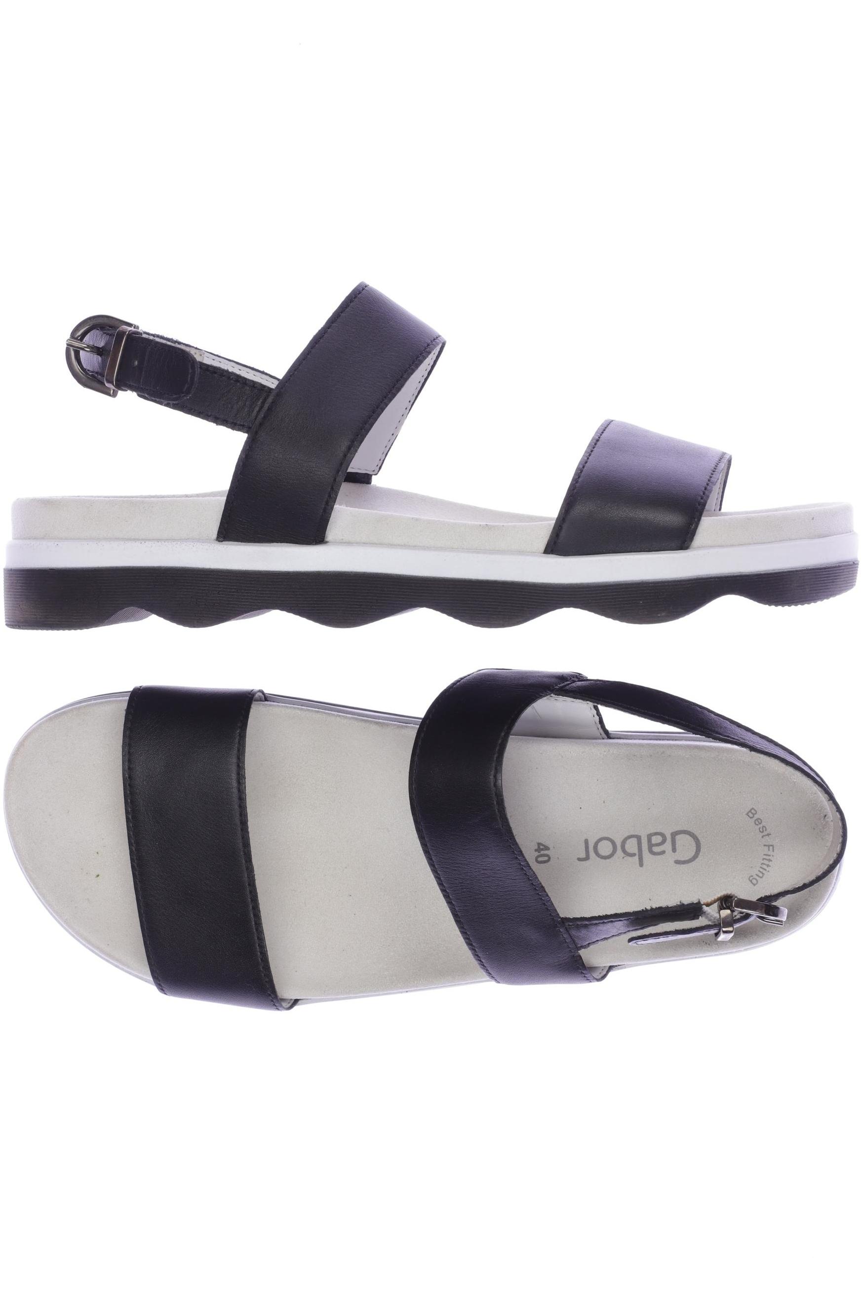 

Gabor Damen Sandale, schwarz, Gr. 40
