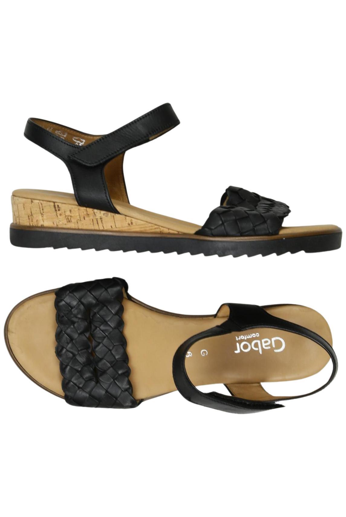 

Gabor Damen Sandale, schwarz, Gr. 6