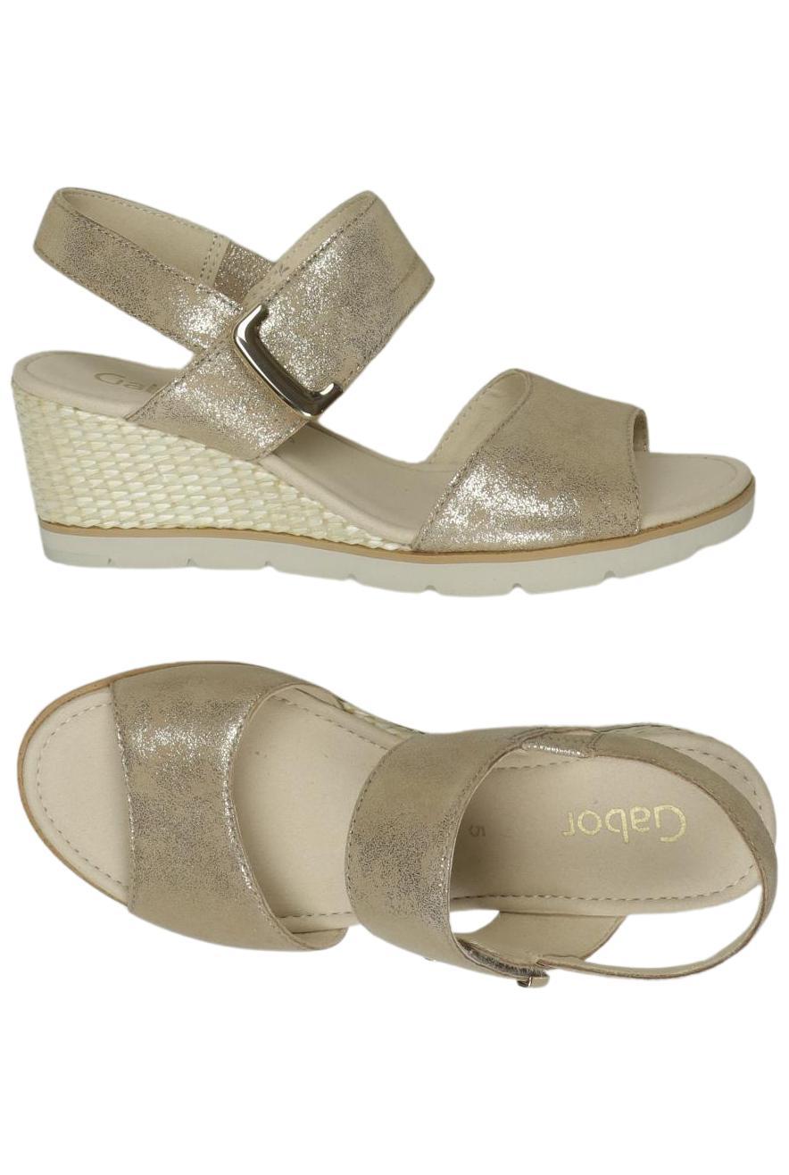 

Gabor Damen Sandale, gold, Gr. 5