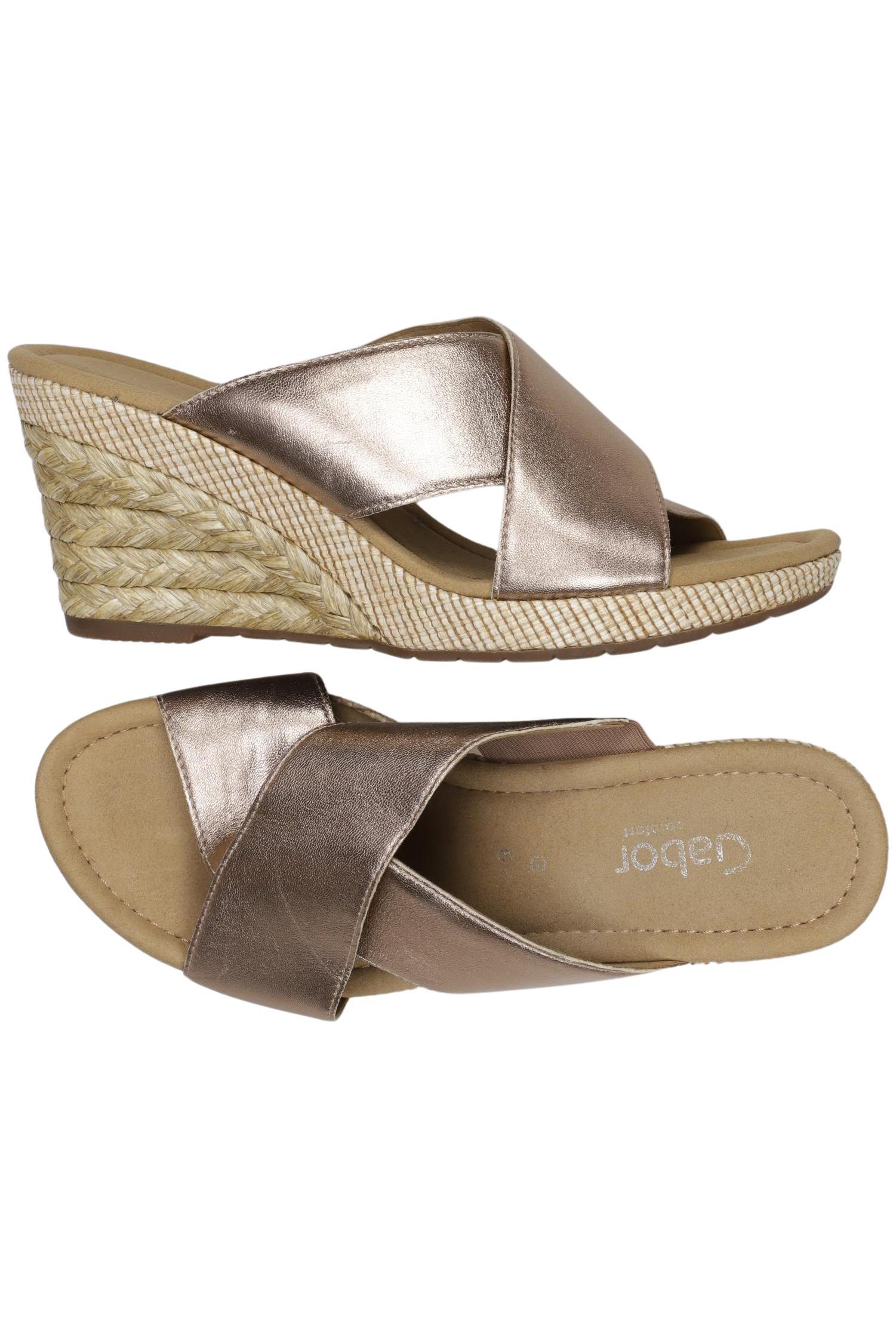 

Gabor Damen Sandale, gold, Gr. 6.5