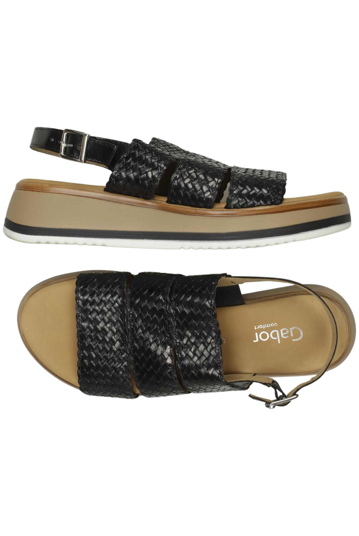 

Gabor Damen Sandale, schwarz, Gr. 6.5