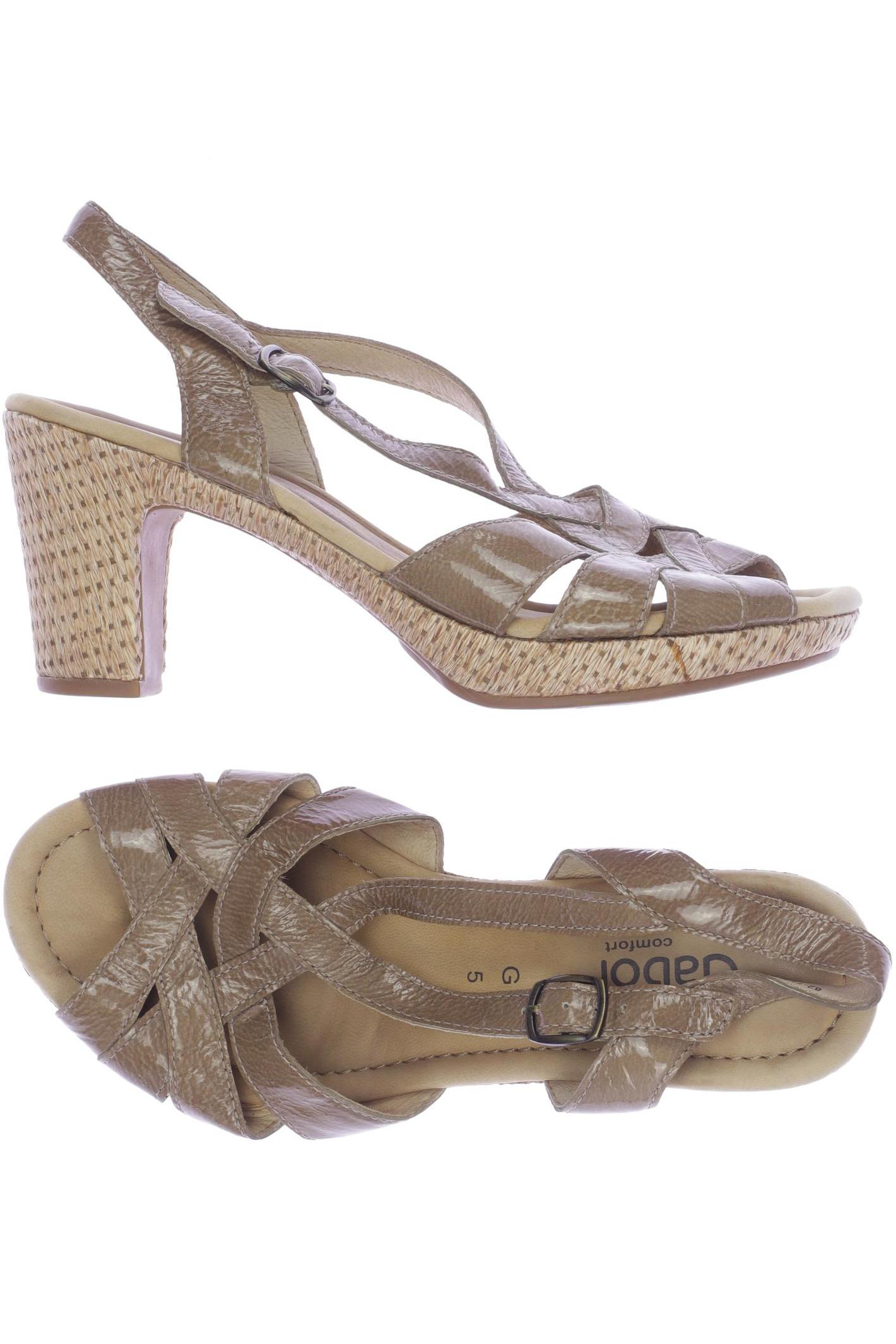 

Gabor Damen Sandale, beige, Gr. 5
