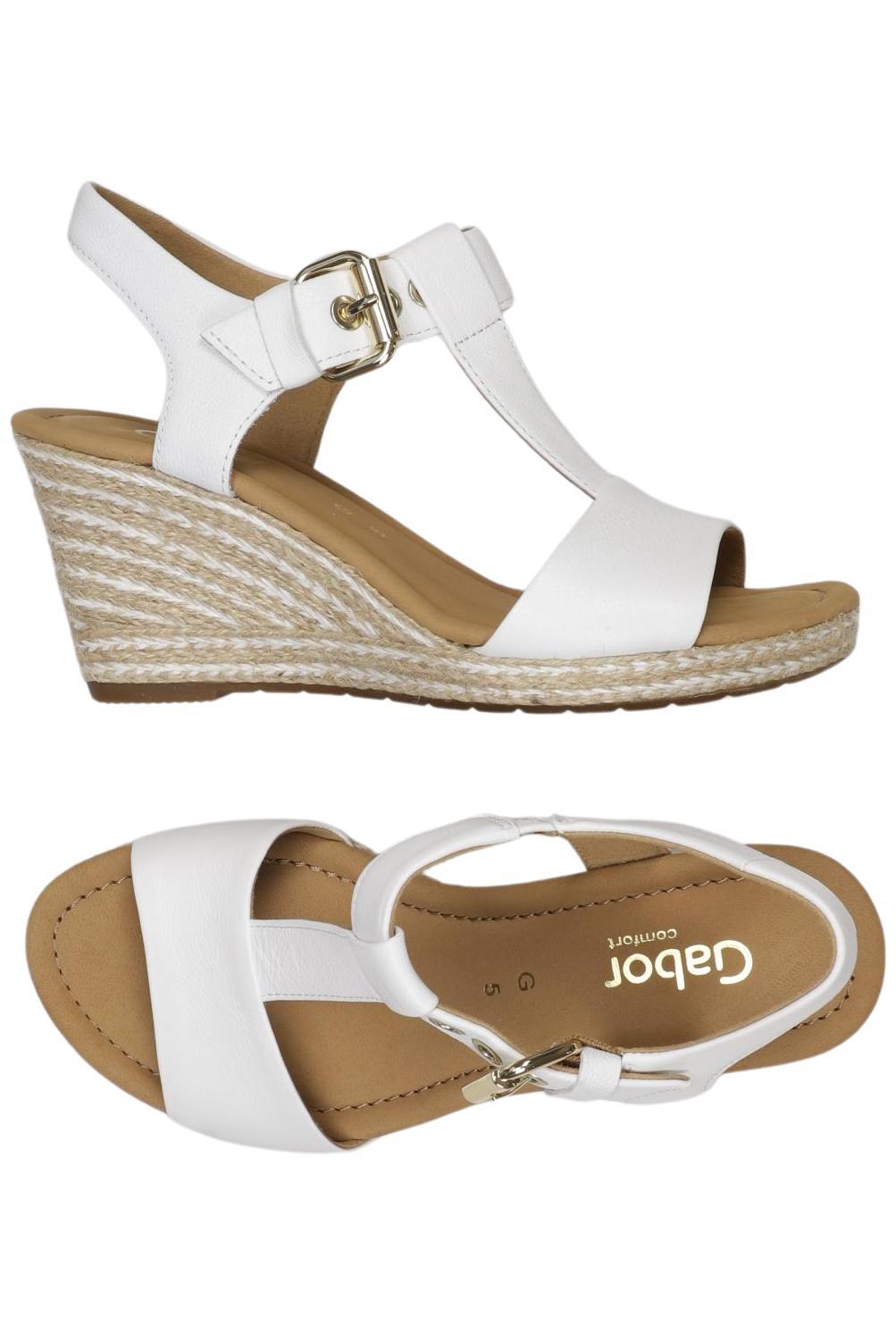 

Gabor Damen Sandale, weiß, Gr. 5