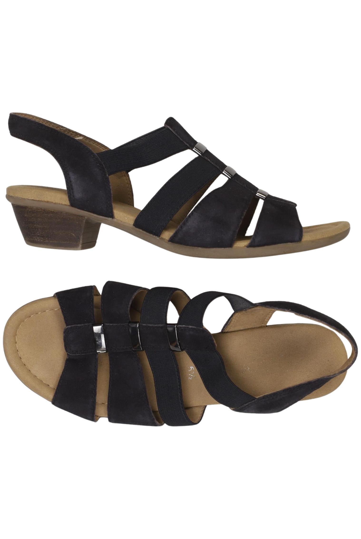 

Gabor Damen Sandale, schwarz, Gr. 5.5