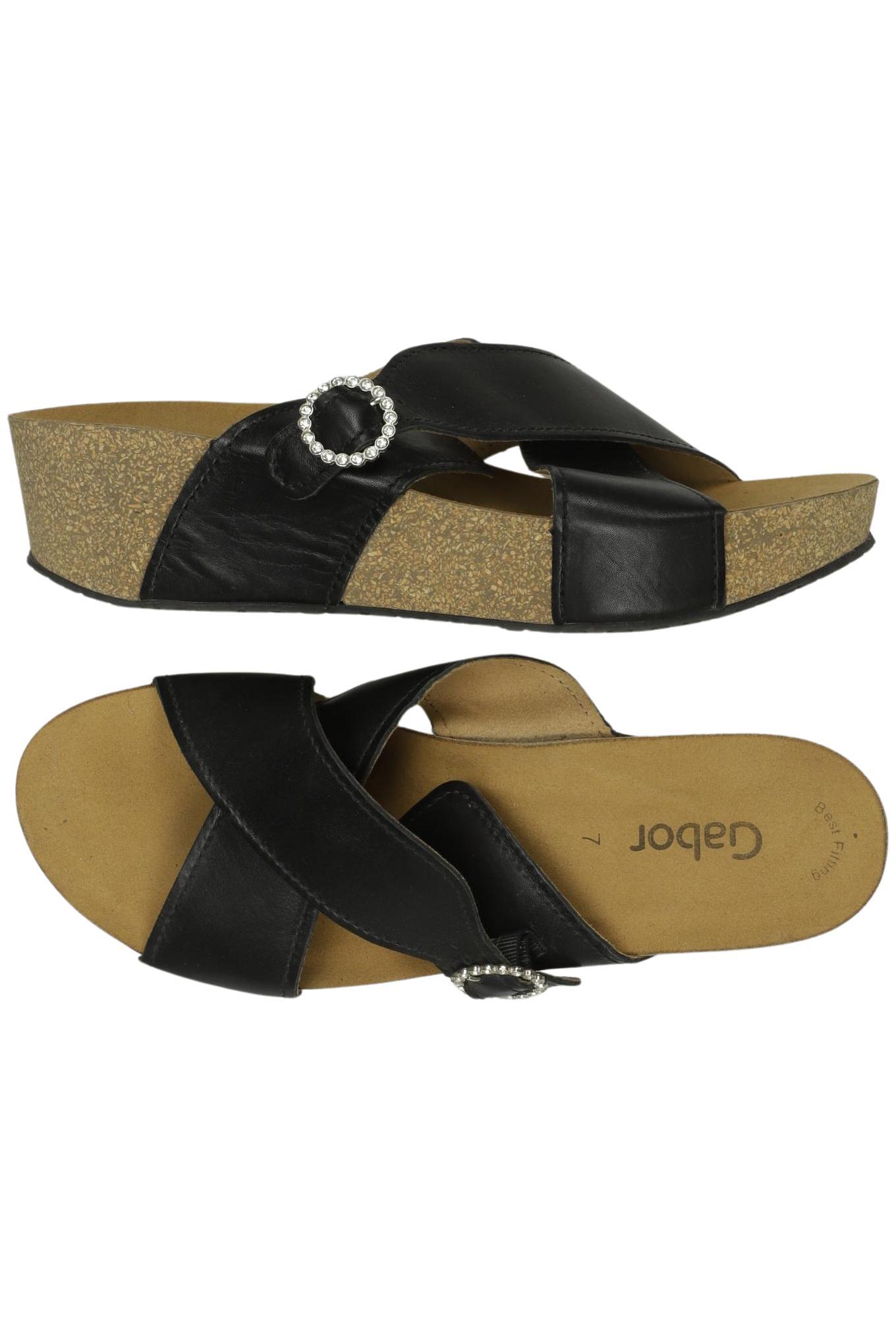 

Gabor Damen Sandale, schwarz, Gr. 7