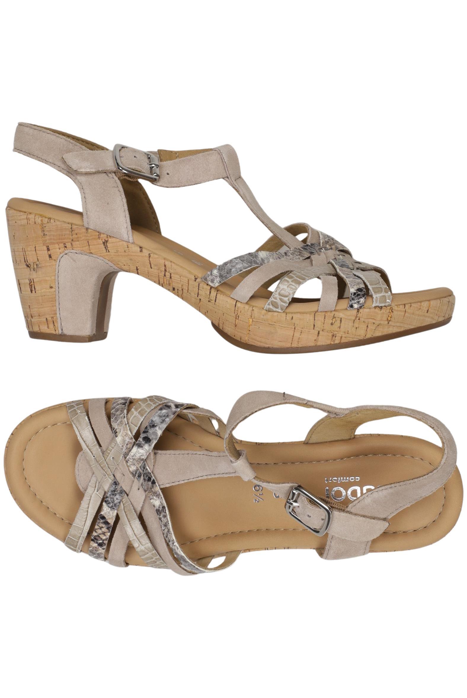 

Gabor Damen Sandale, beige, Gr. 6.5