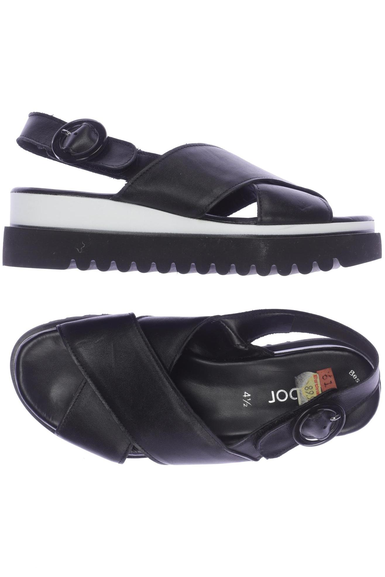 

Gabor Damen Sandale, schwarz, Gr. 4.5