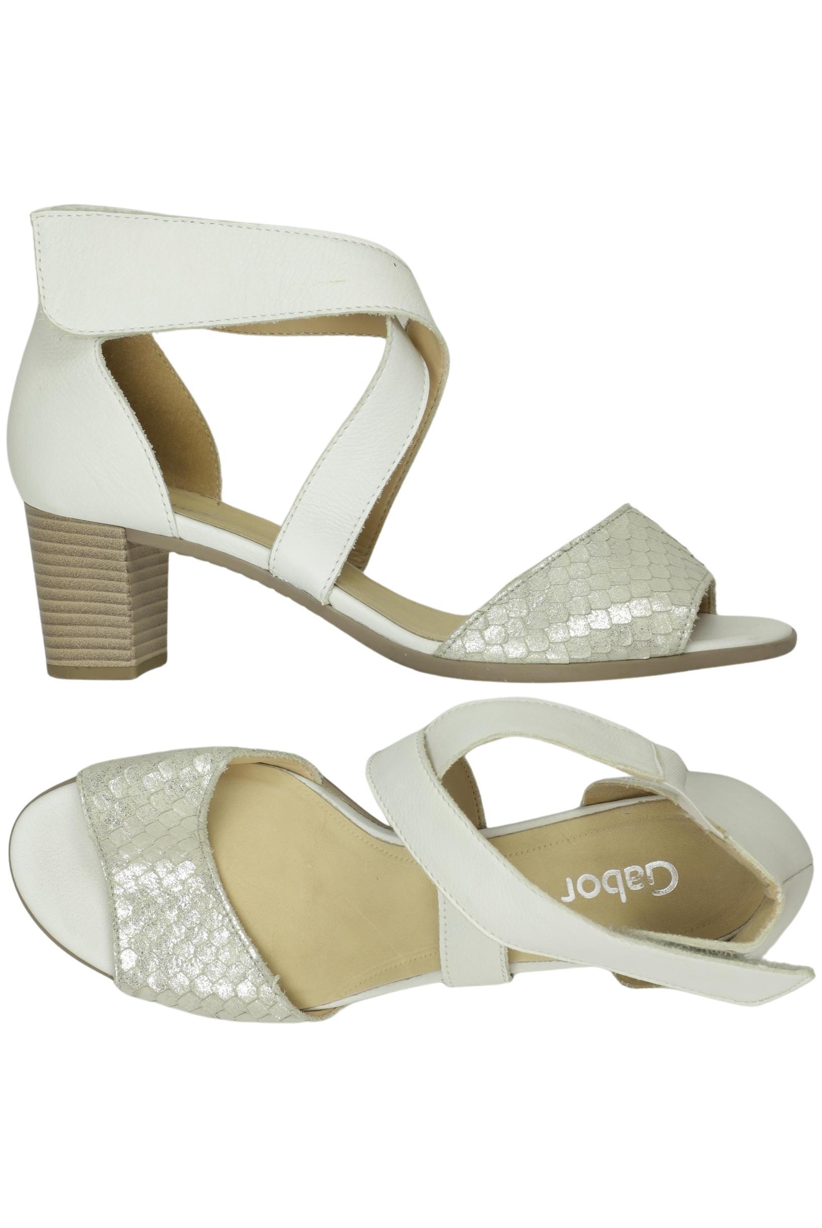 

Gabor Damen Sandale, weiß, Gr. 6.5