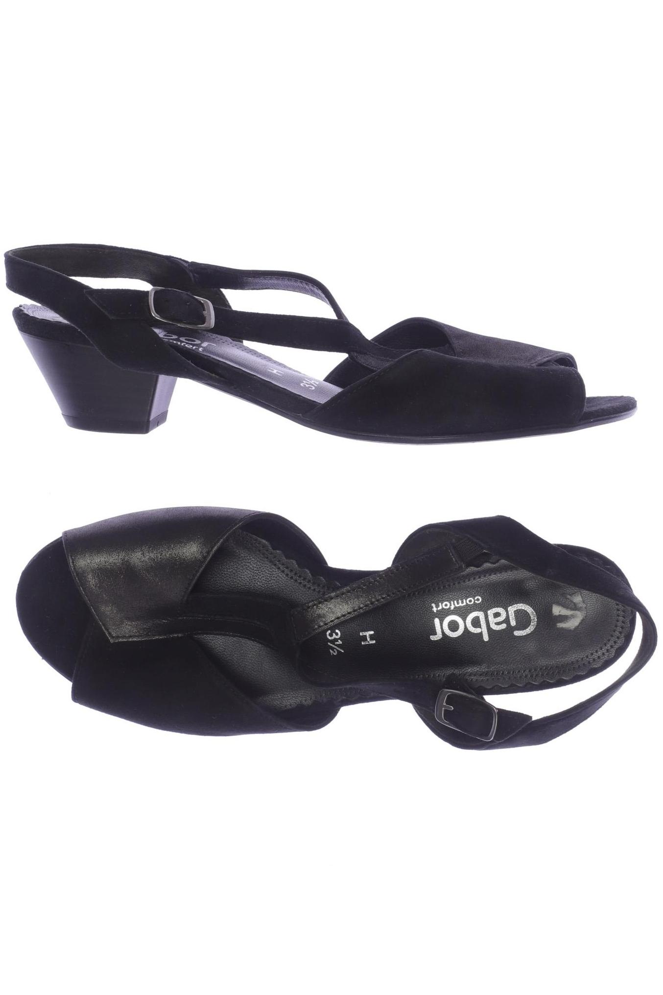 

Gabor Damen Sandale, schwarz, Gr. 3.5