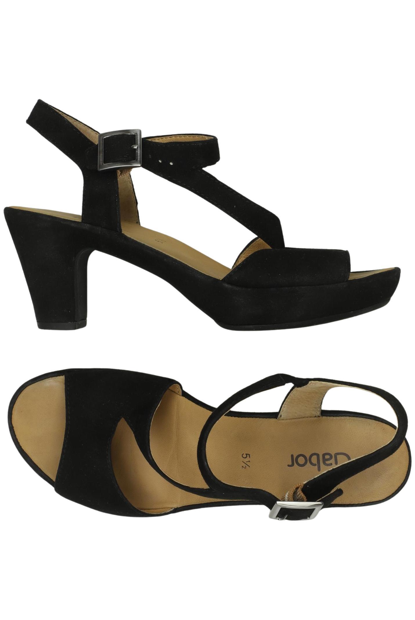 

Gabor Damen Sandale, schwarz, Gr. 5.5