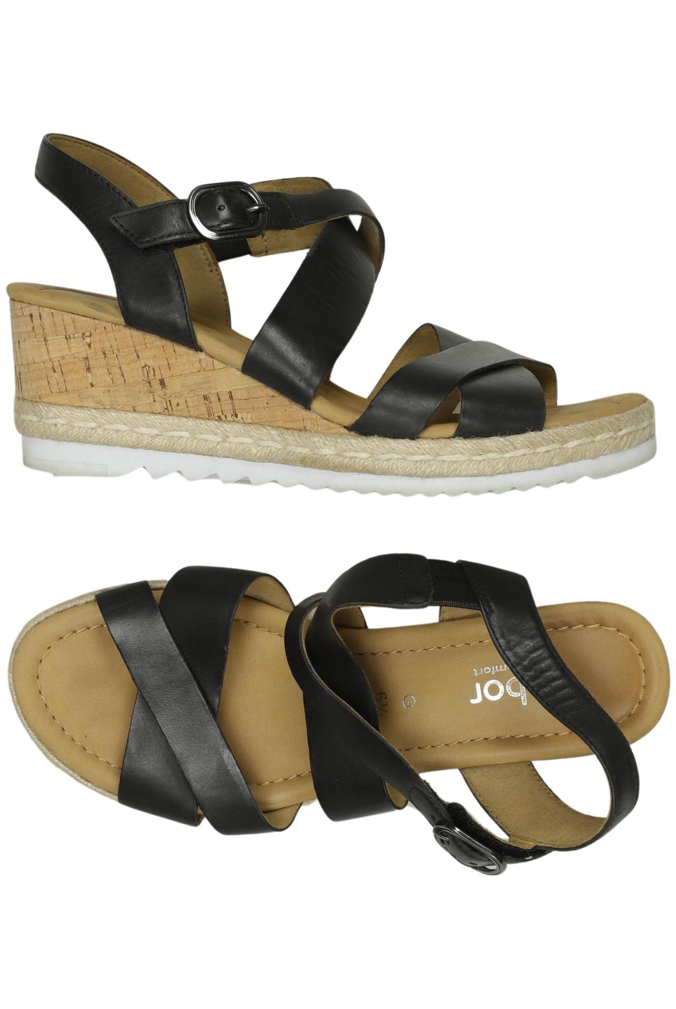 

Gabor Damen Sandale, schwarz, Gr. 6.5