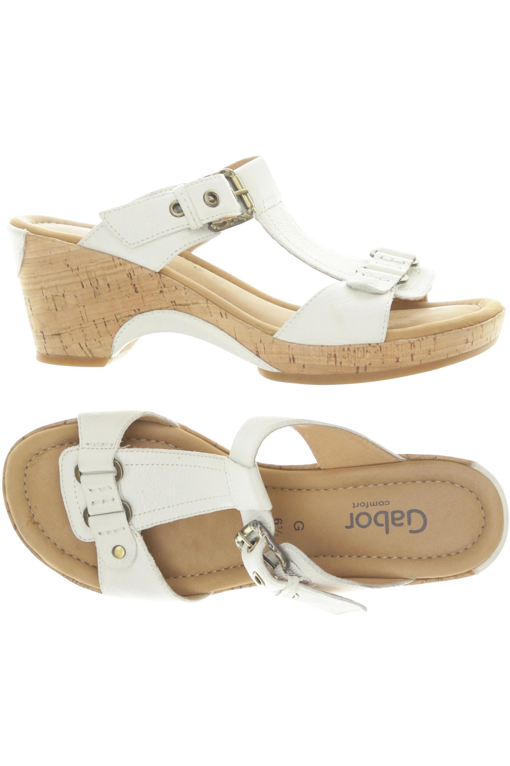 

Gabor Damen Sandale, weiß, Gr. 6.5