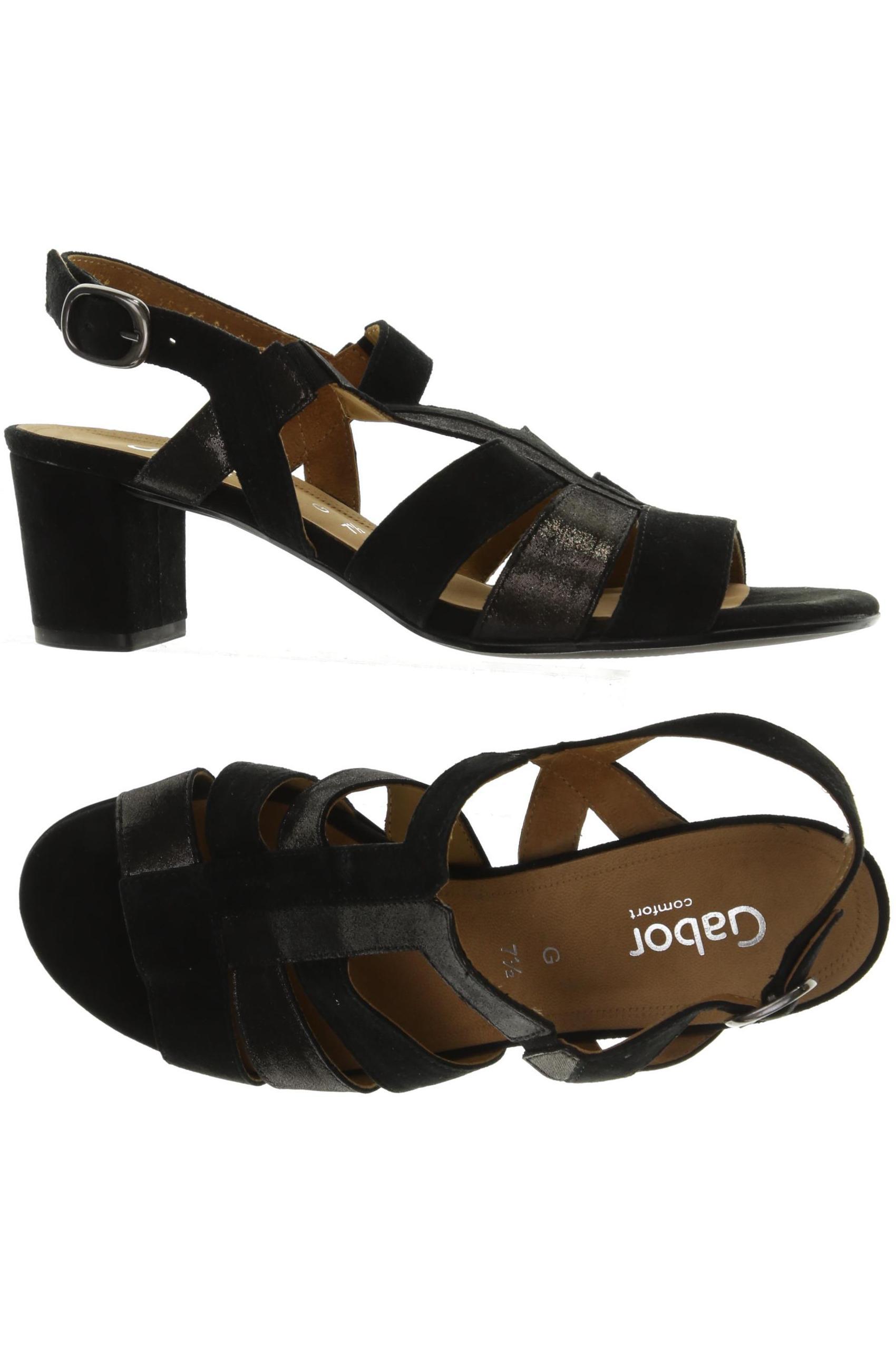 

Gabor Damen Sandale, schwarz, Gr. 7.5