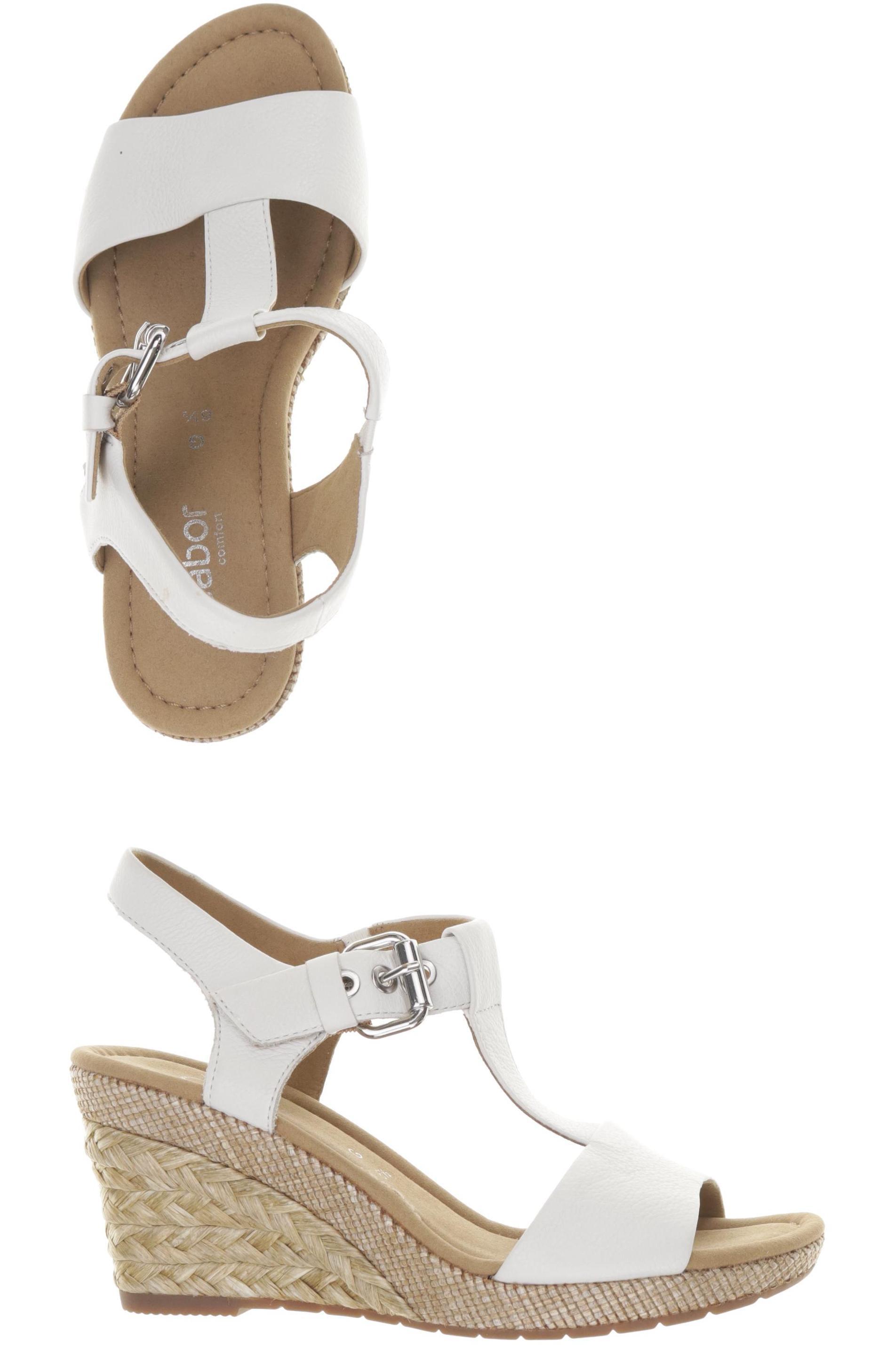 

Gabor Damen Sandale, weiß, Gr. 6.5