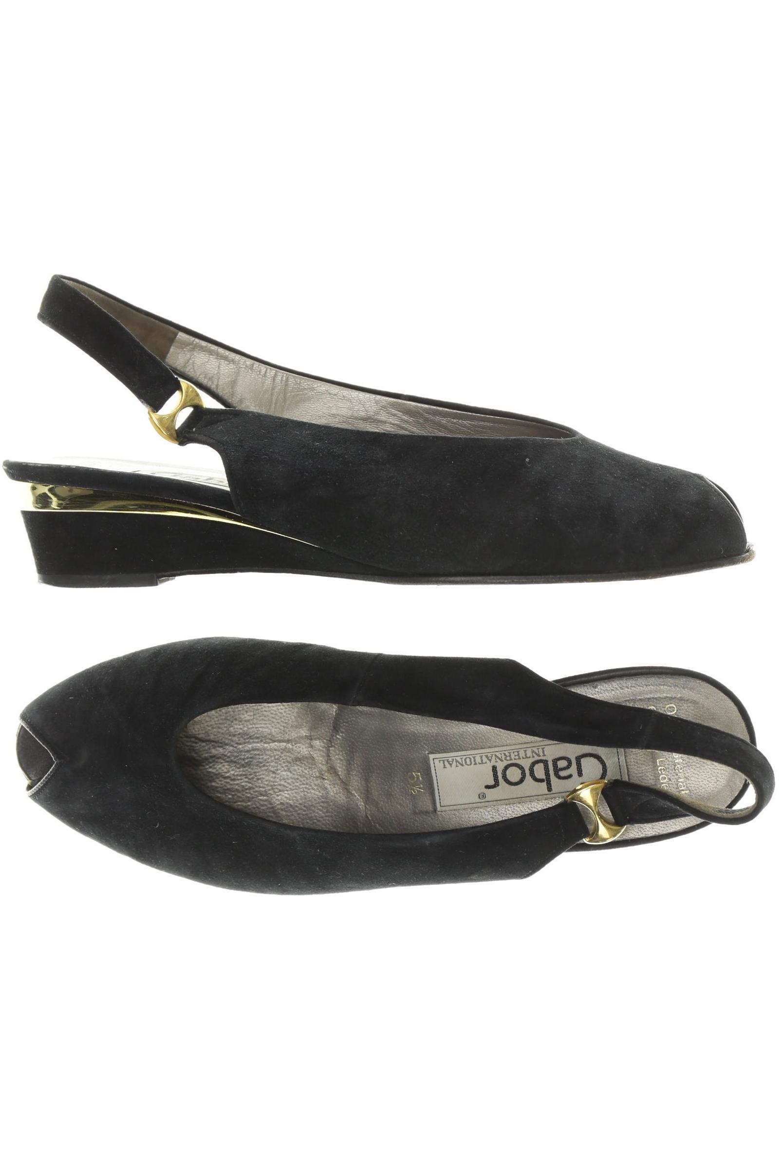 

Gabor Damen Sandale, schwarz, Gr. 5.5