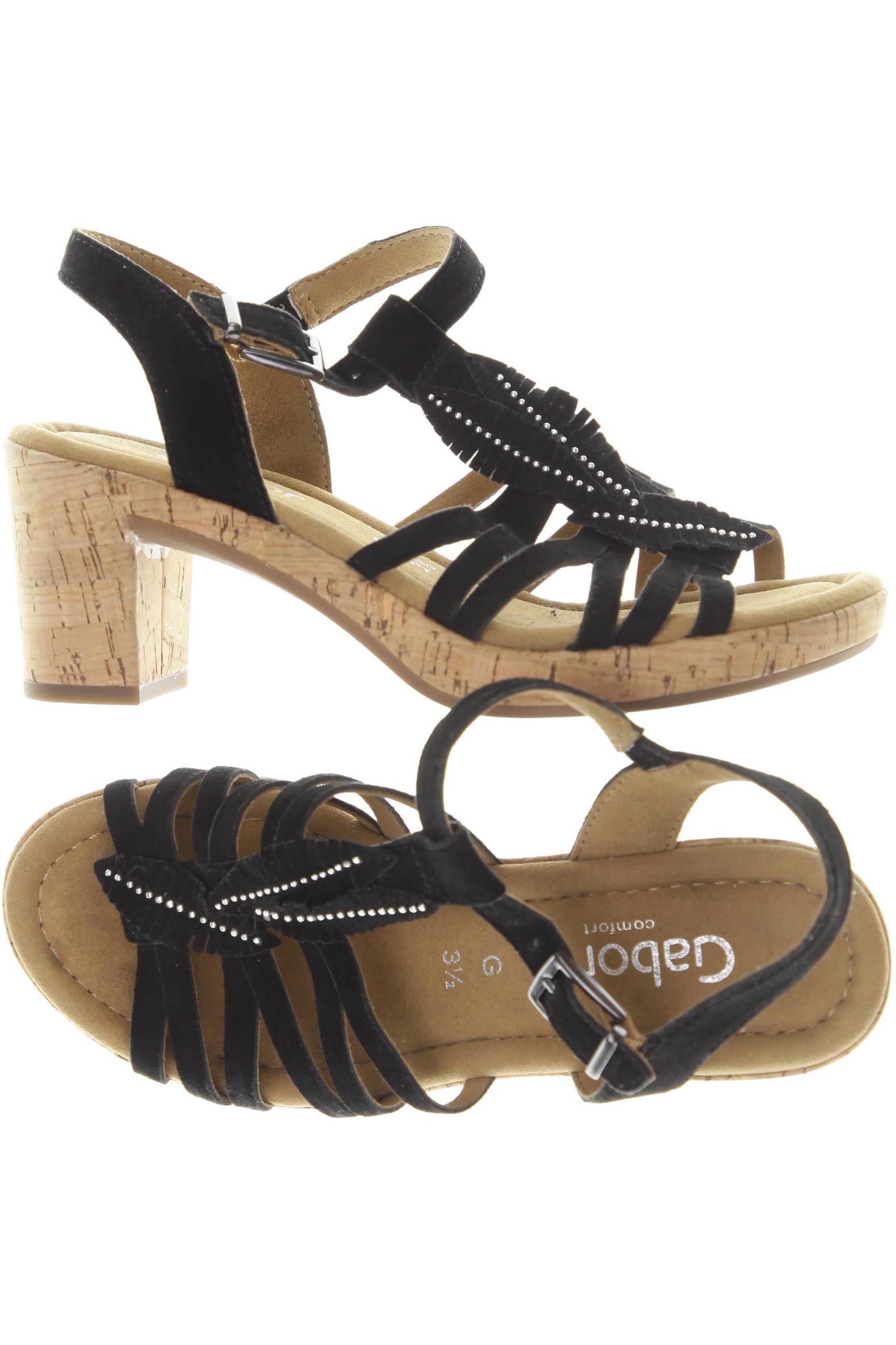 

Gabor Damen Sandale, schwarz, Gr. 3.5