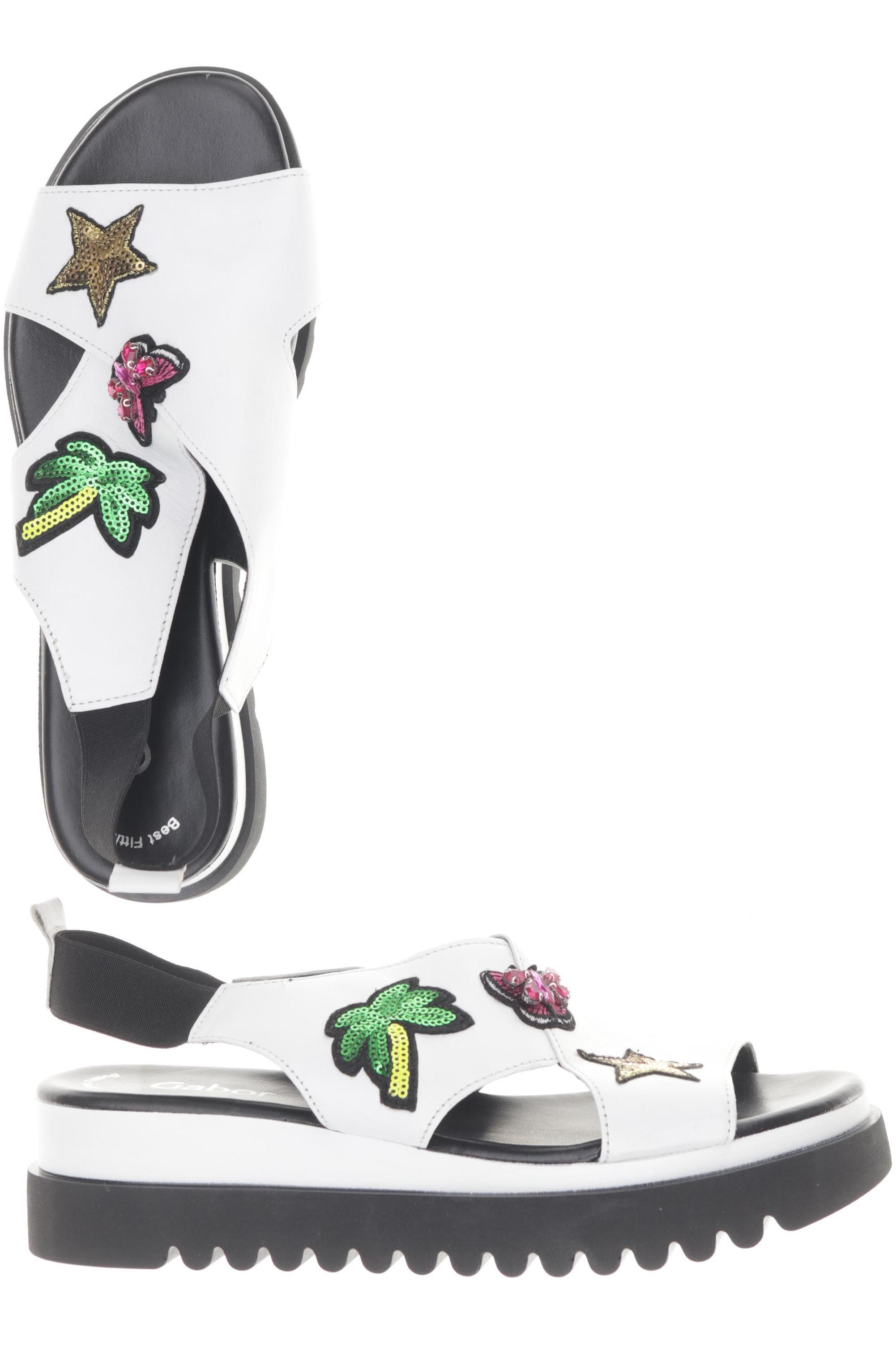 

Gabor Damen Sandale, weiß, Gr. 6.5