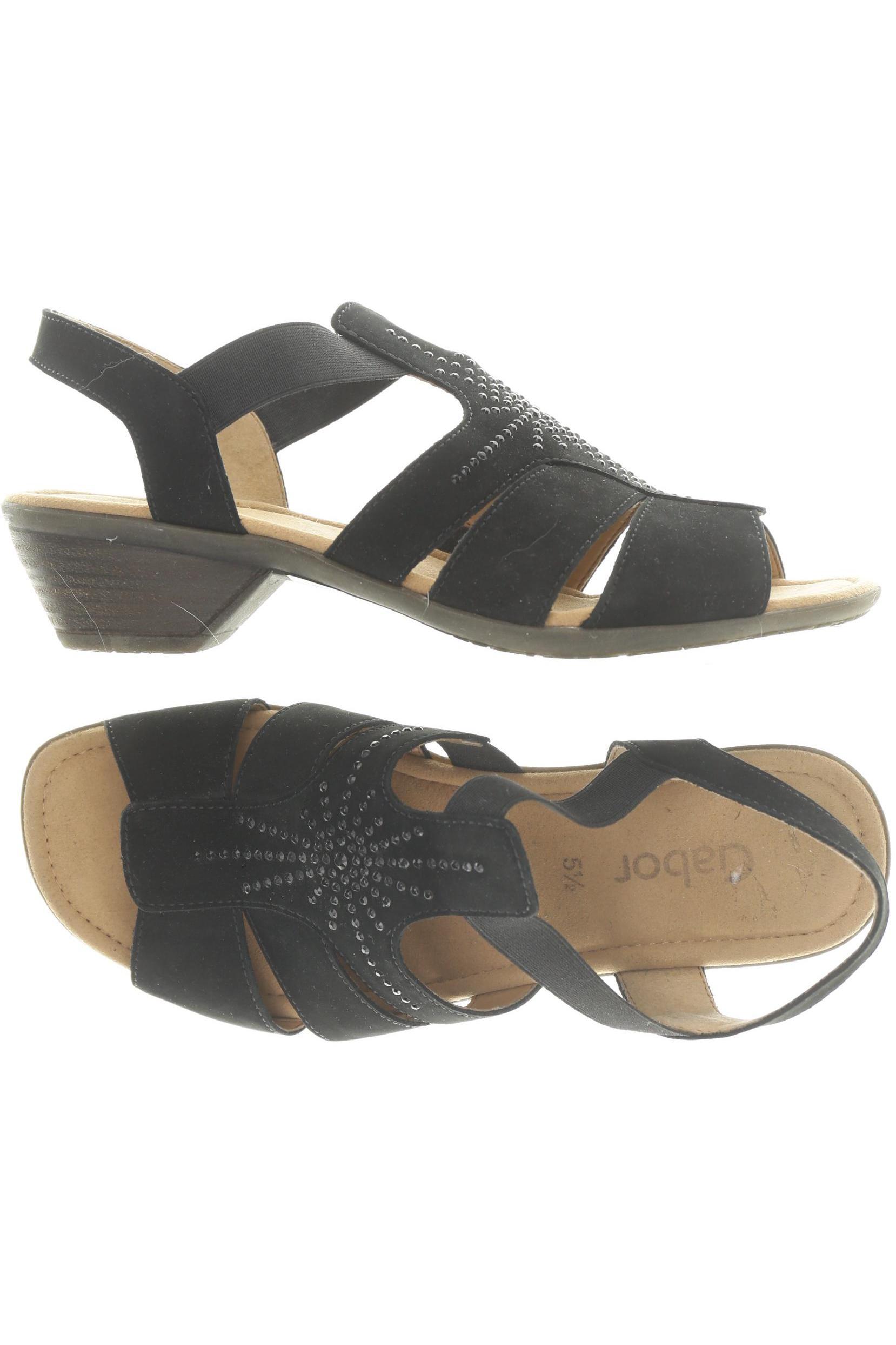 

Gabor Damen Sandale, schwarz, Gr. 5.5