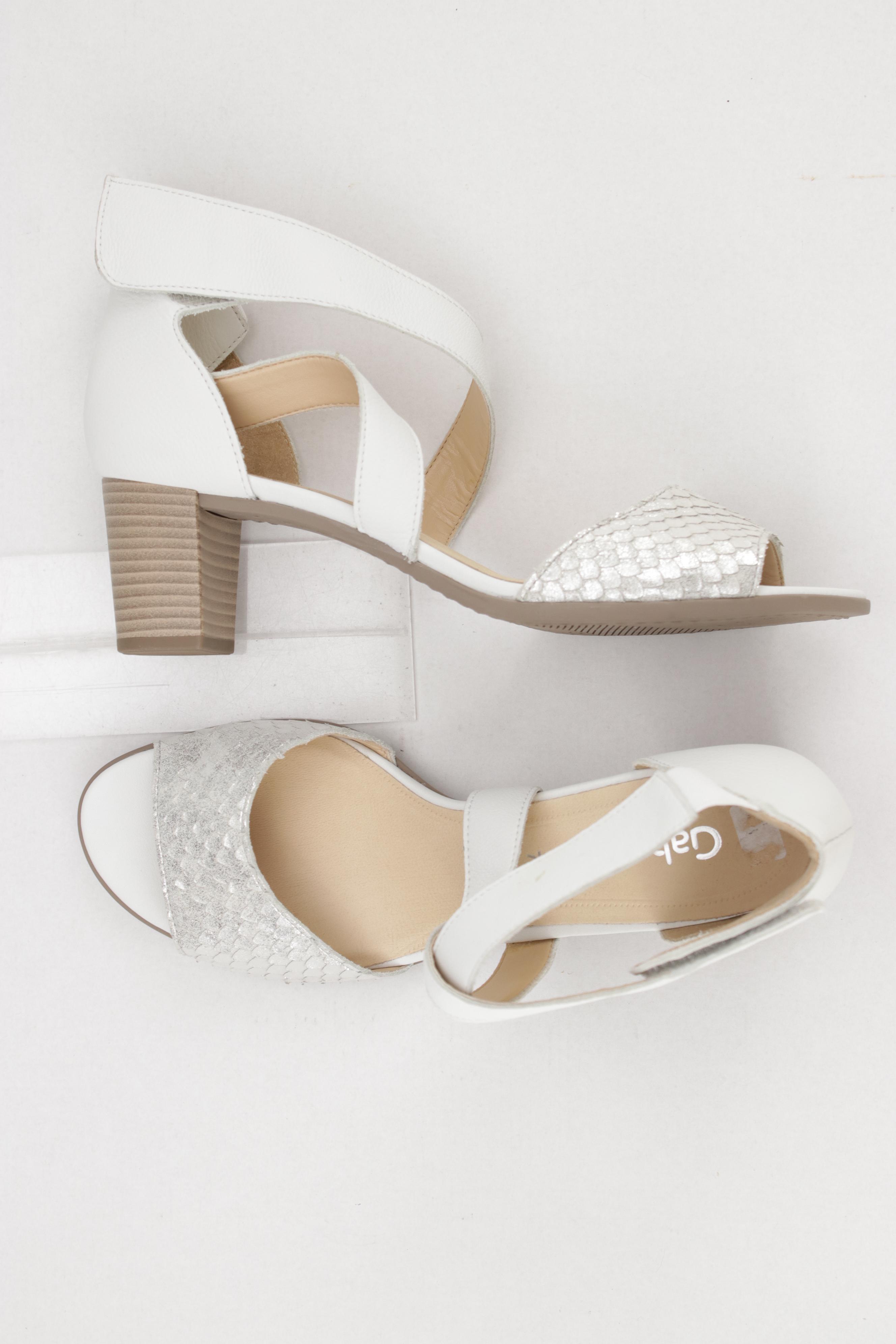 

Gabor Damen Sandale, weiß, Gr. 7.5