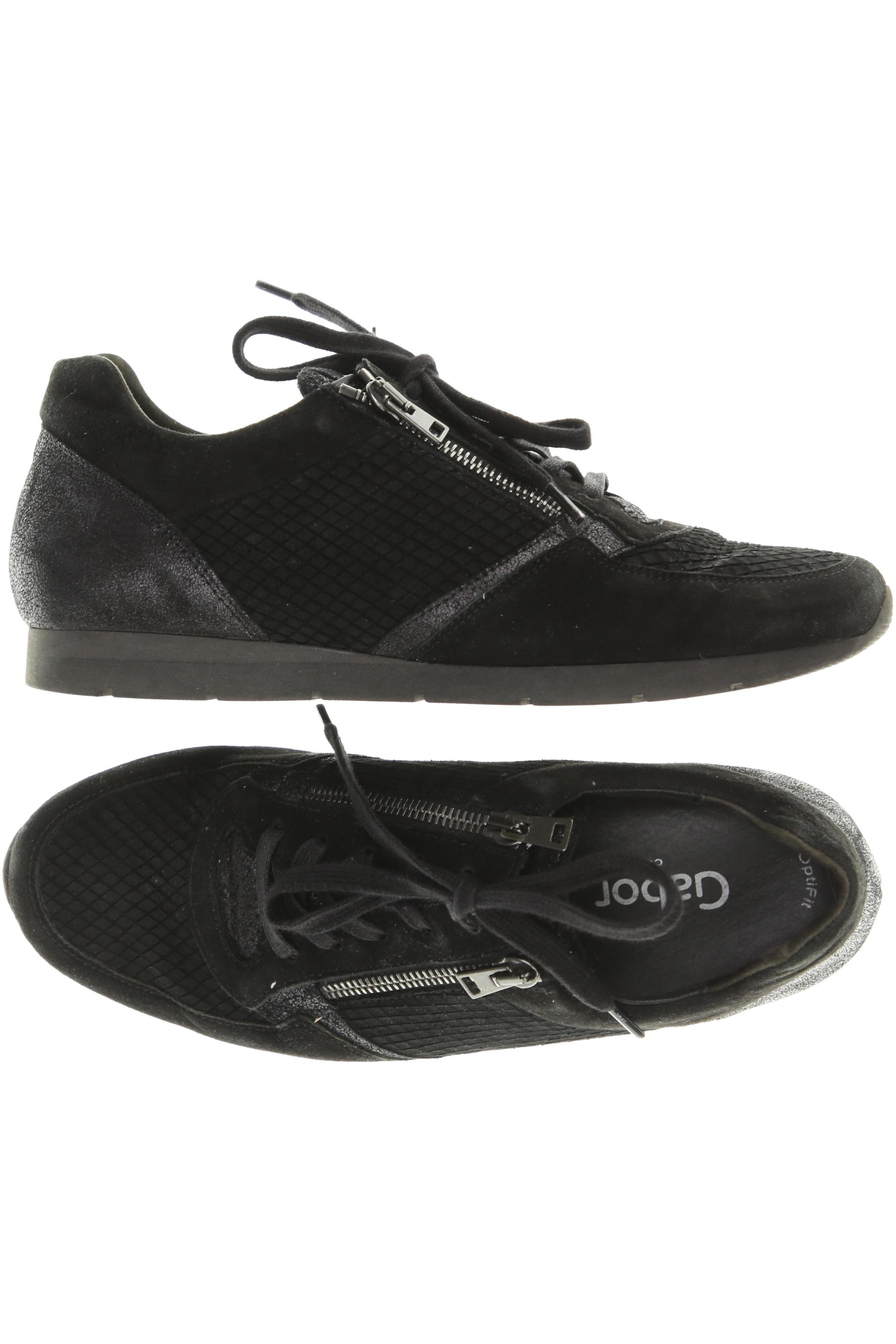 

Gabor Damen Sneakers, schwarz, Gr. 4.5