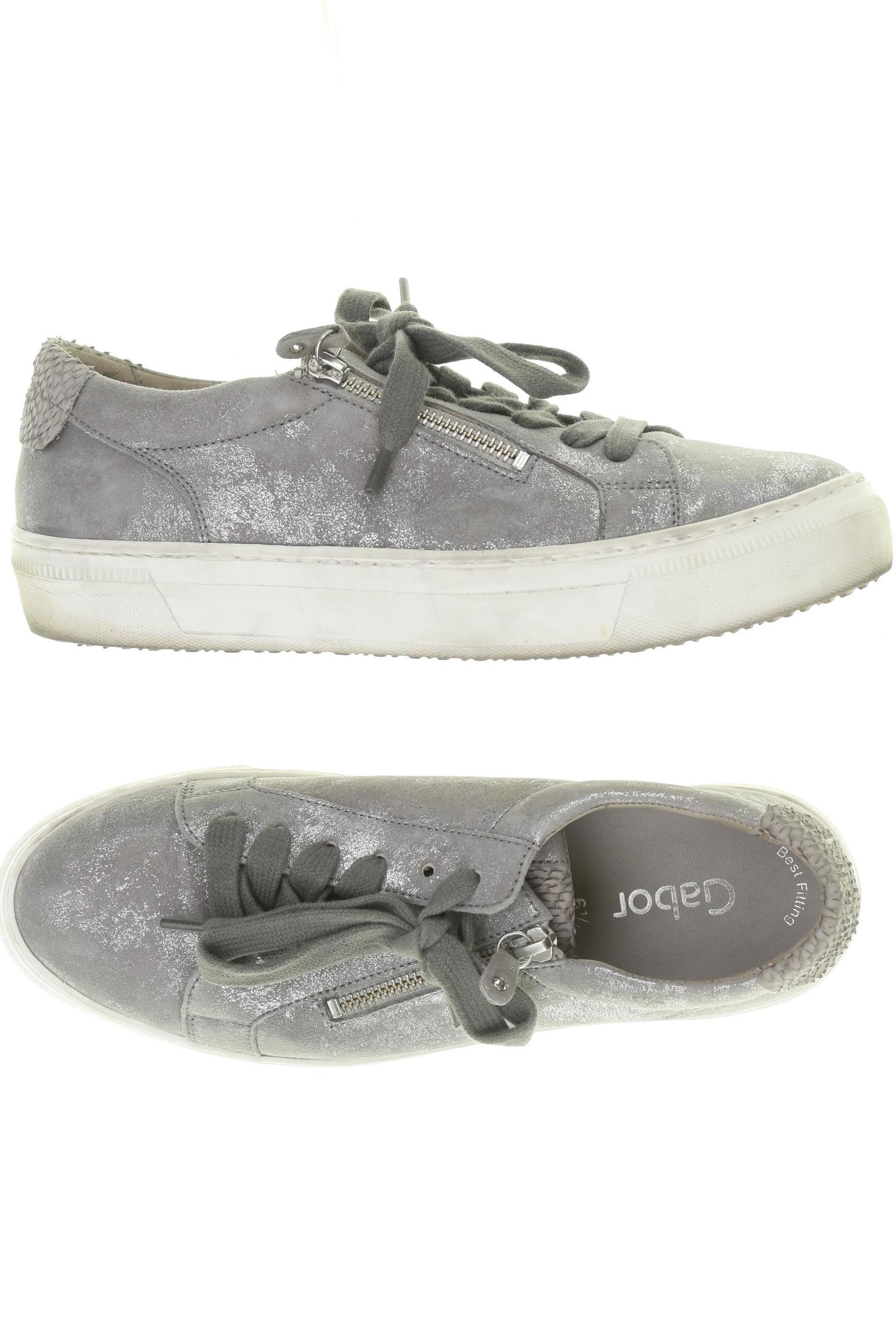 

Gabor Damen Sneakers, silber, Gr. 6.5