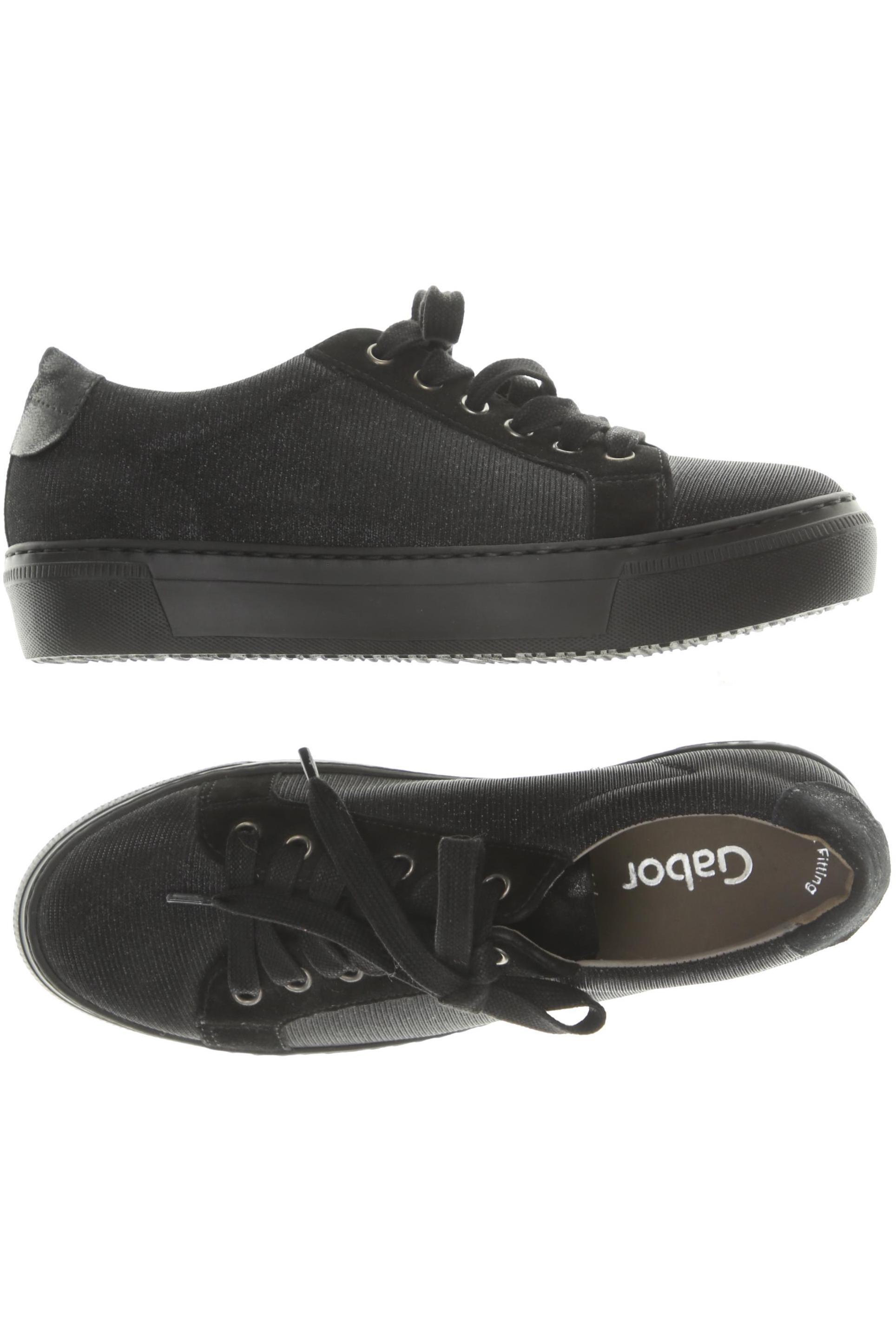 

Gabor Damen Sneakers, schwarz, Gr. 4.5