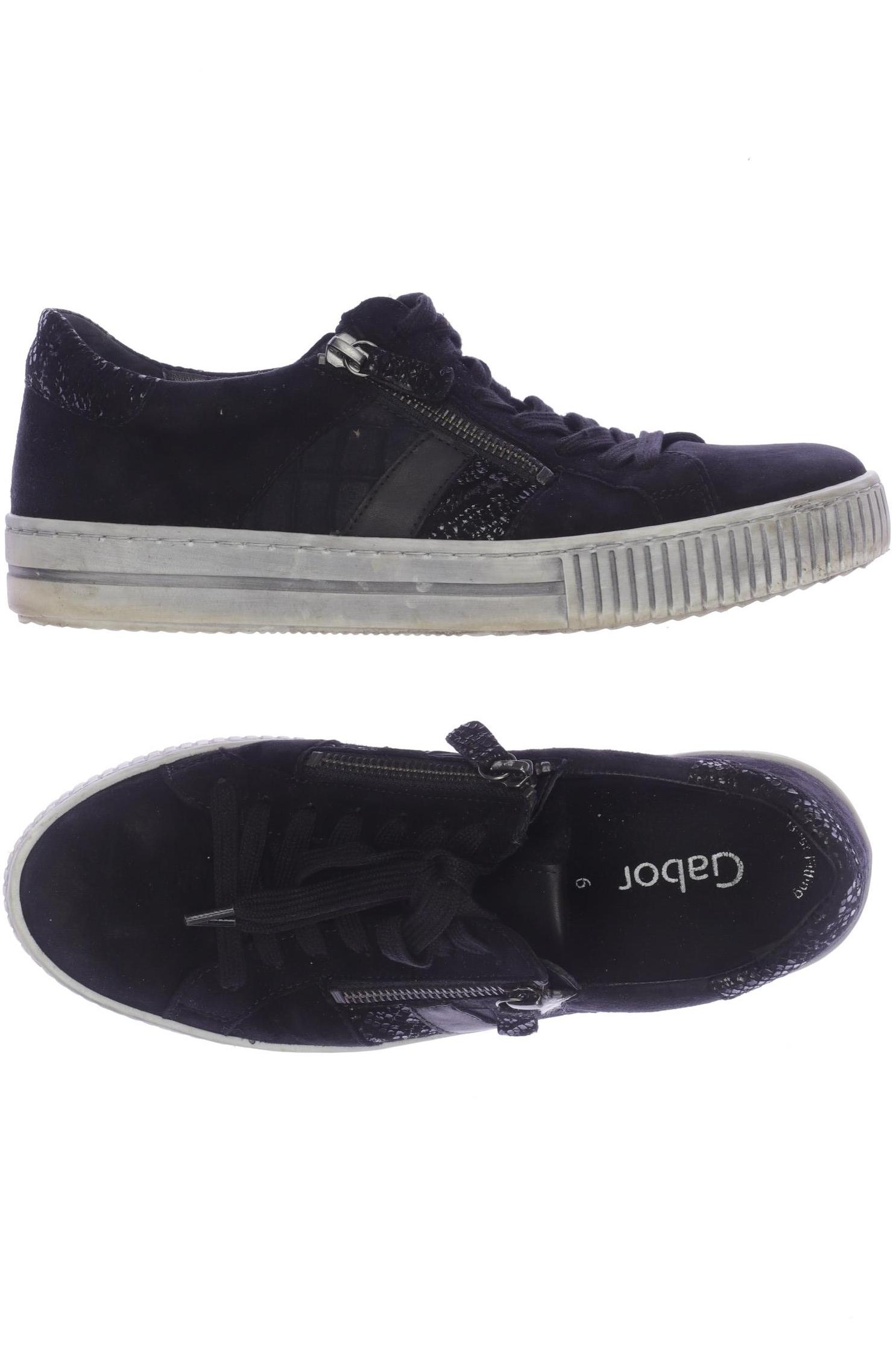 

Gabor Damen Sneakers, schwarz, Gr. 6