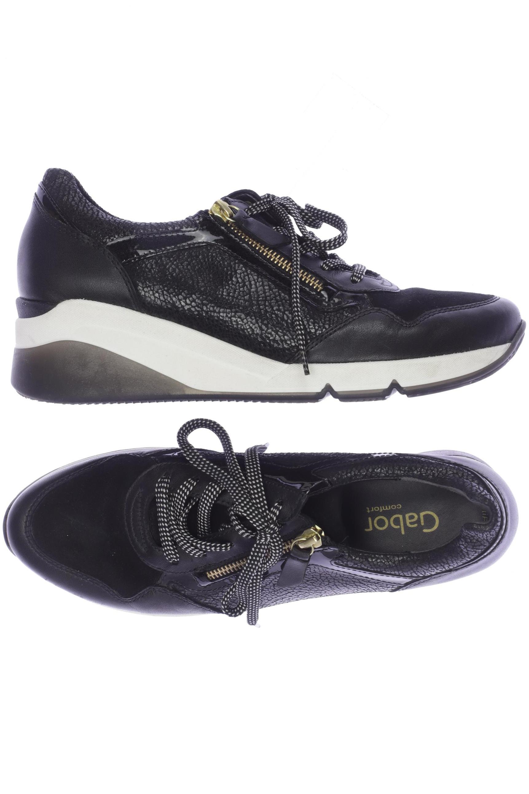 

Gabor Damen Sneakers, schwarz, Gr. 6.5