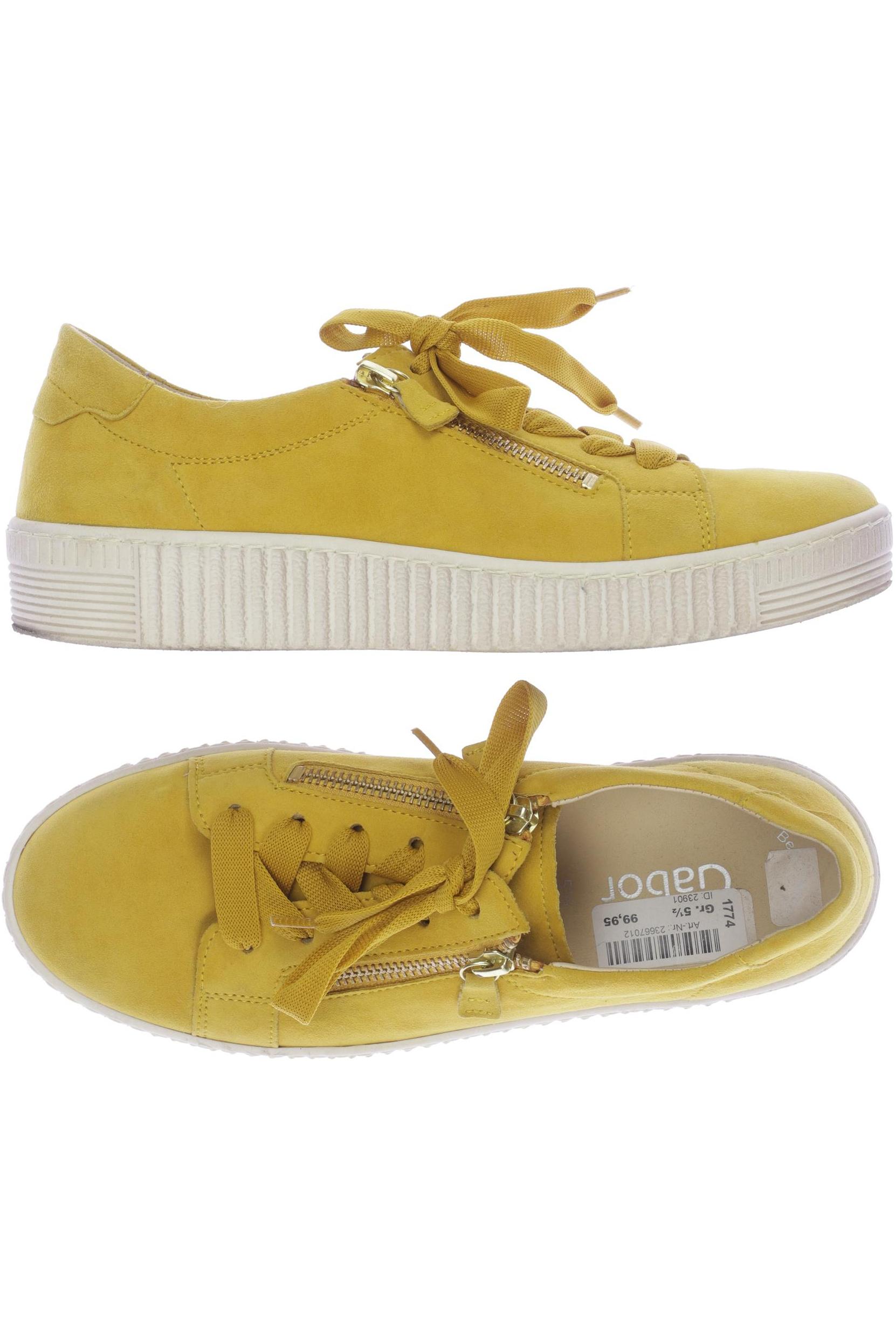 

Gabor Damen Sneakers, gelb, Gr. 5.5