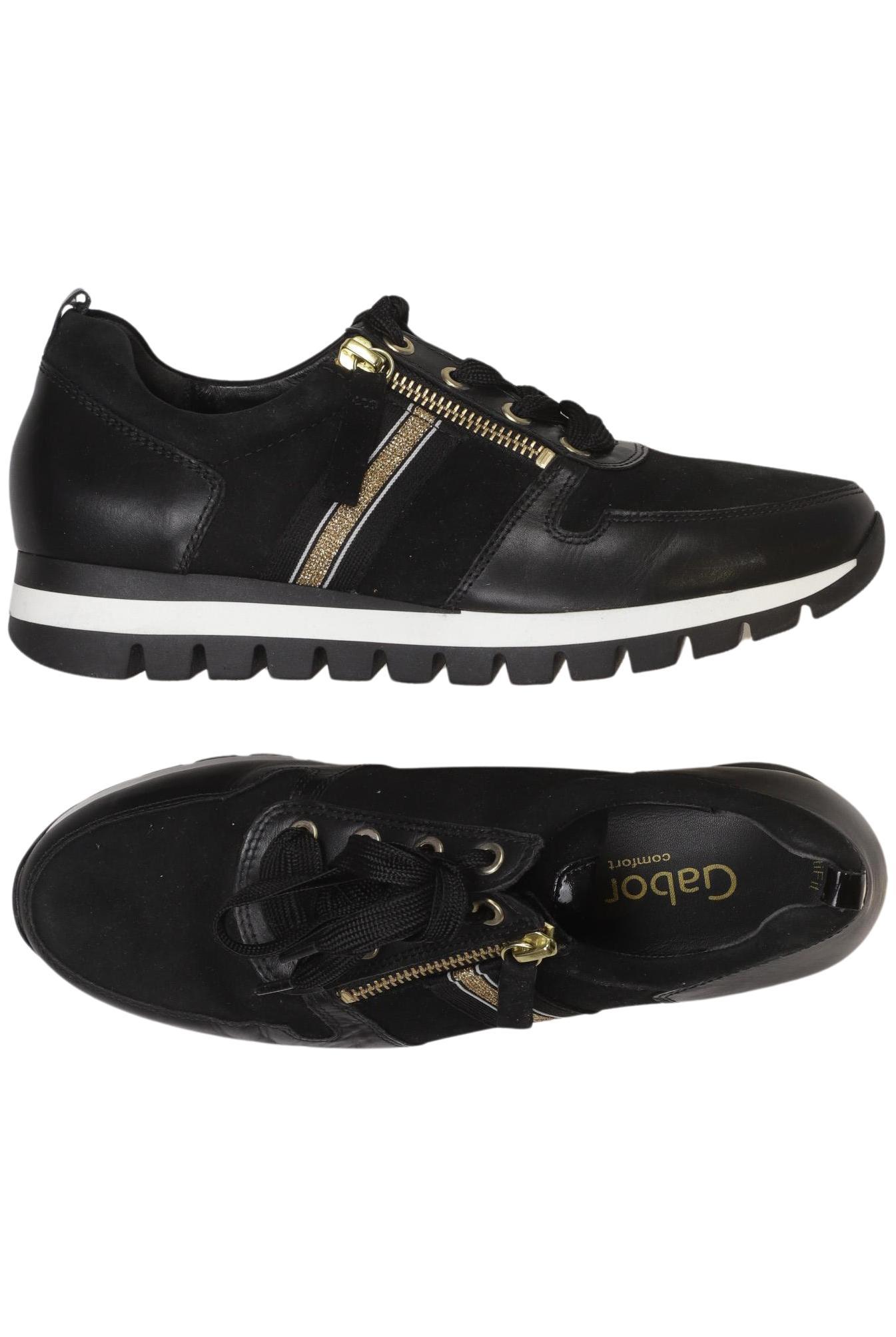 

Gabor Damen Sneakers, schwarz, Gr. 4.5
