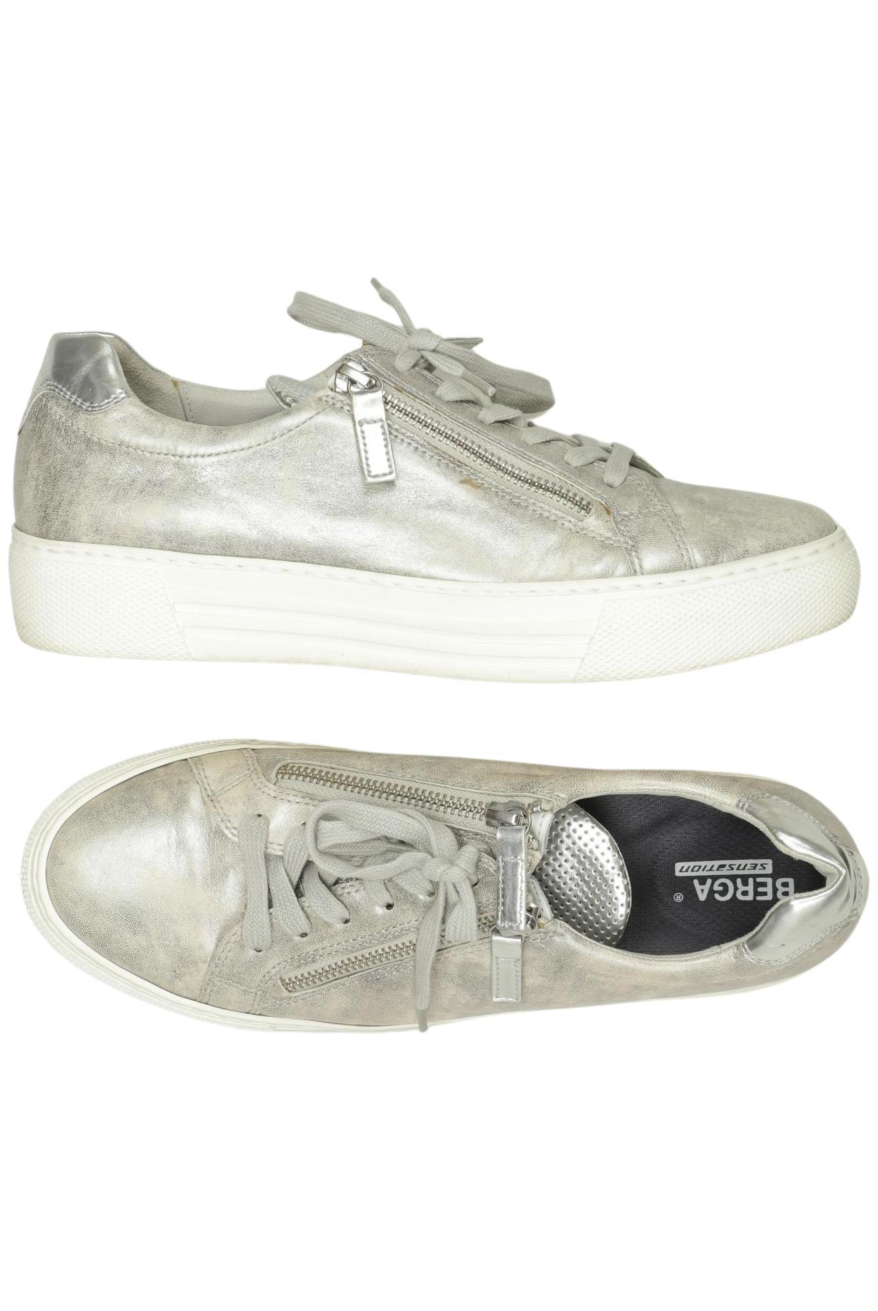 

Gabor Damen Sneakers, silber, Gr. 6.5