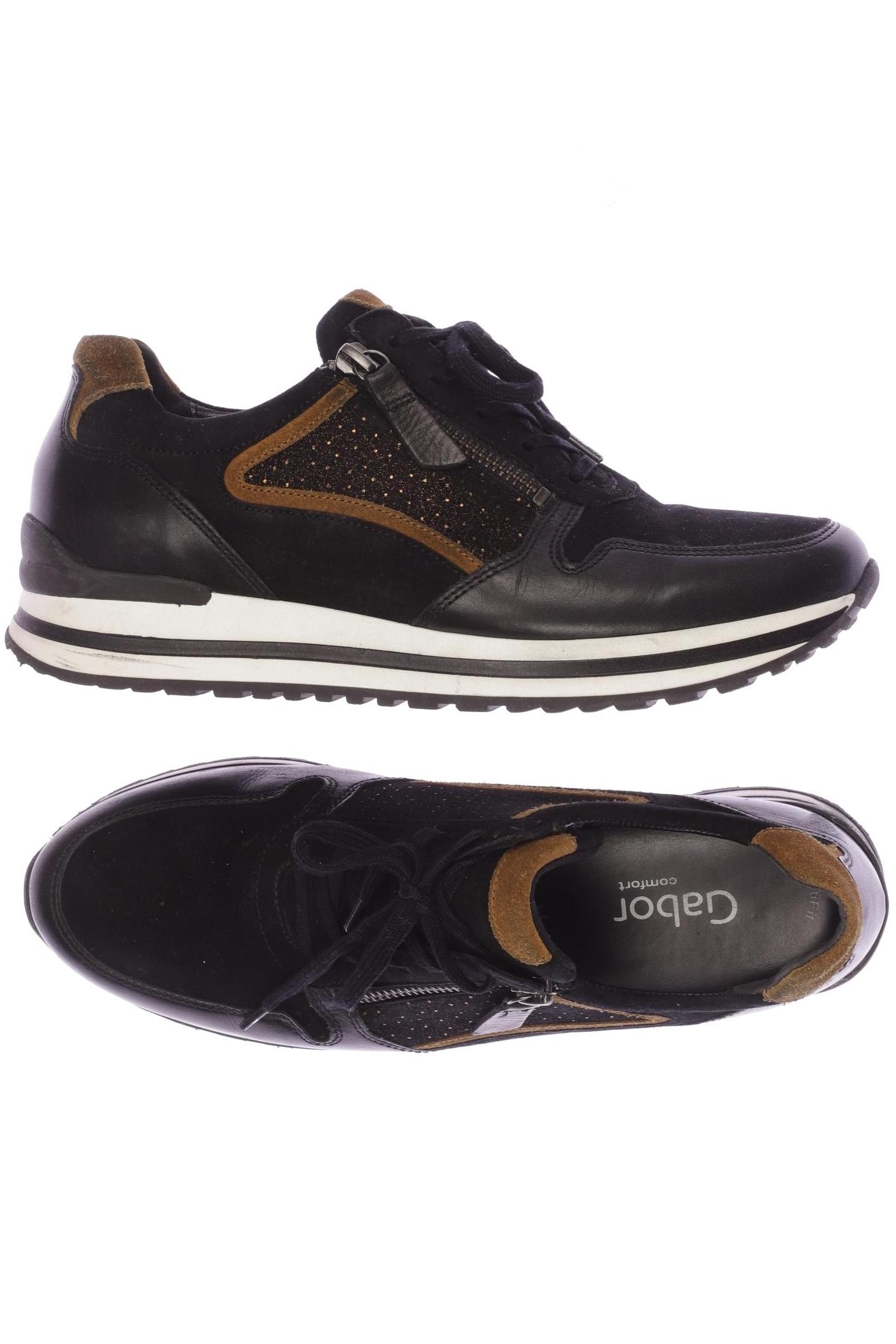 

Gabor Damen Sneakers, schwarz, Gr. 6