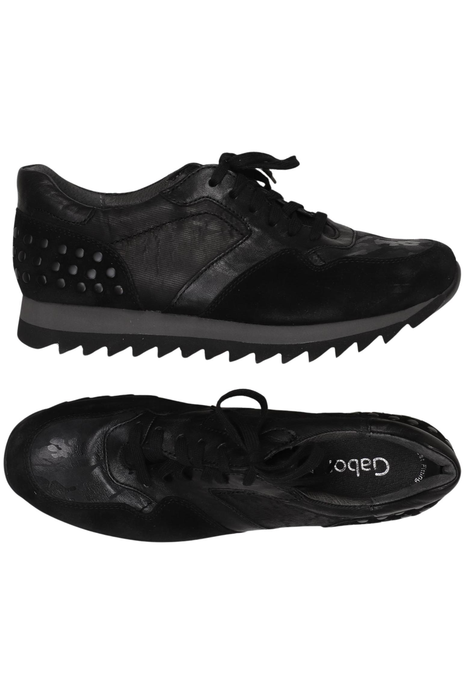 

Gabor Damen Sneakers, schwarz, Gr. 7