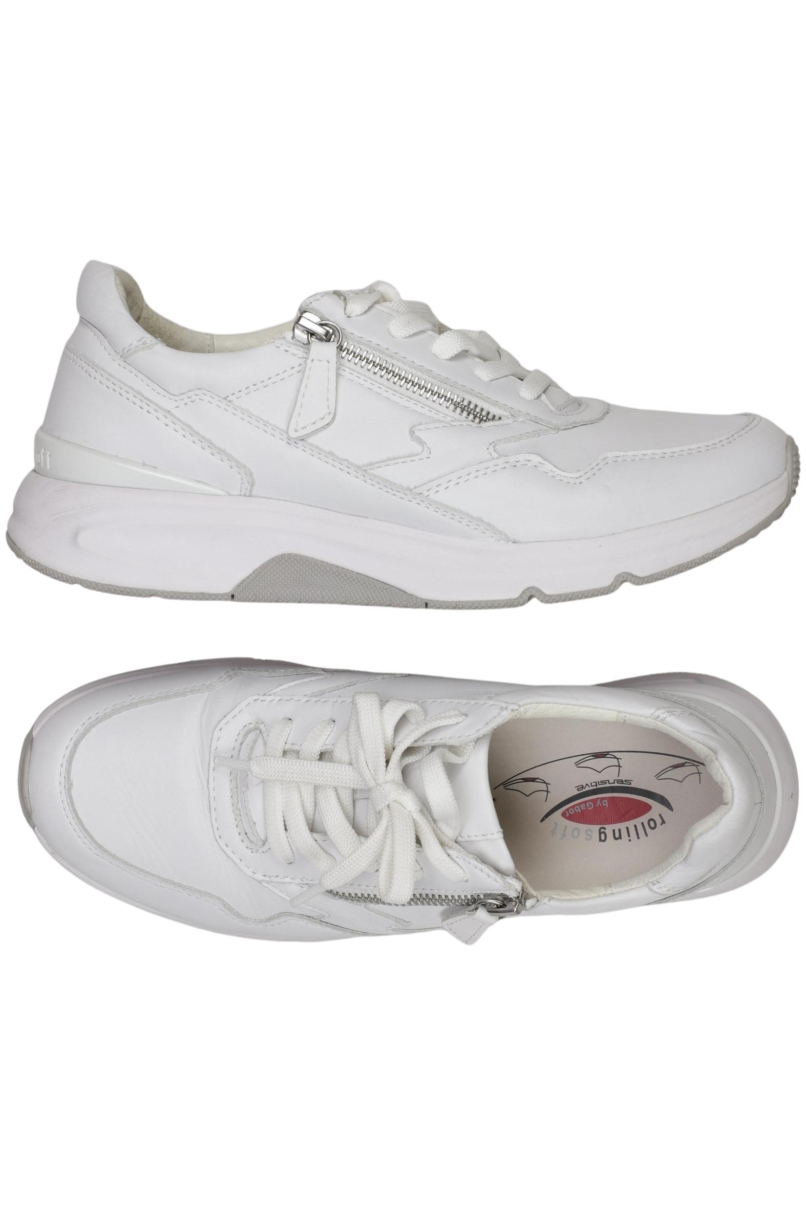 

Gabor Damen Sneakers, weiß, Gr. 6.5