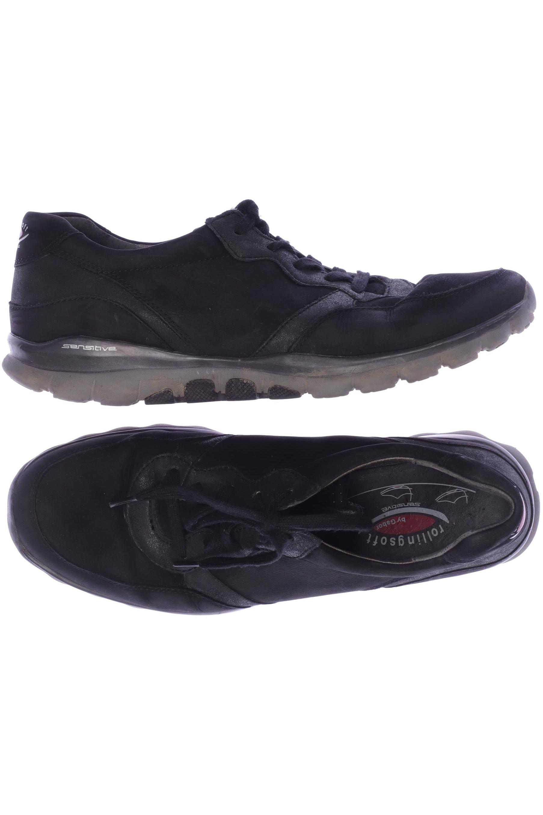 

Gabor Damen Sneakers, schwarz, Gr. 6.5