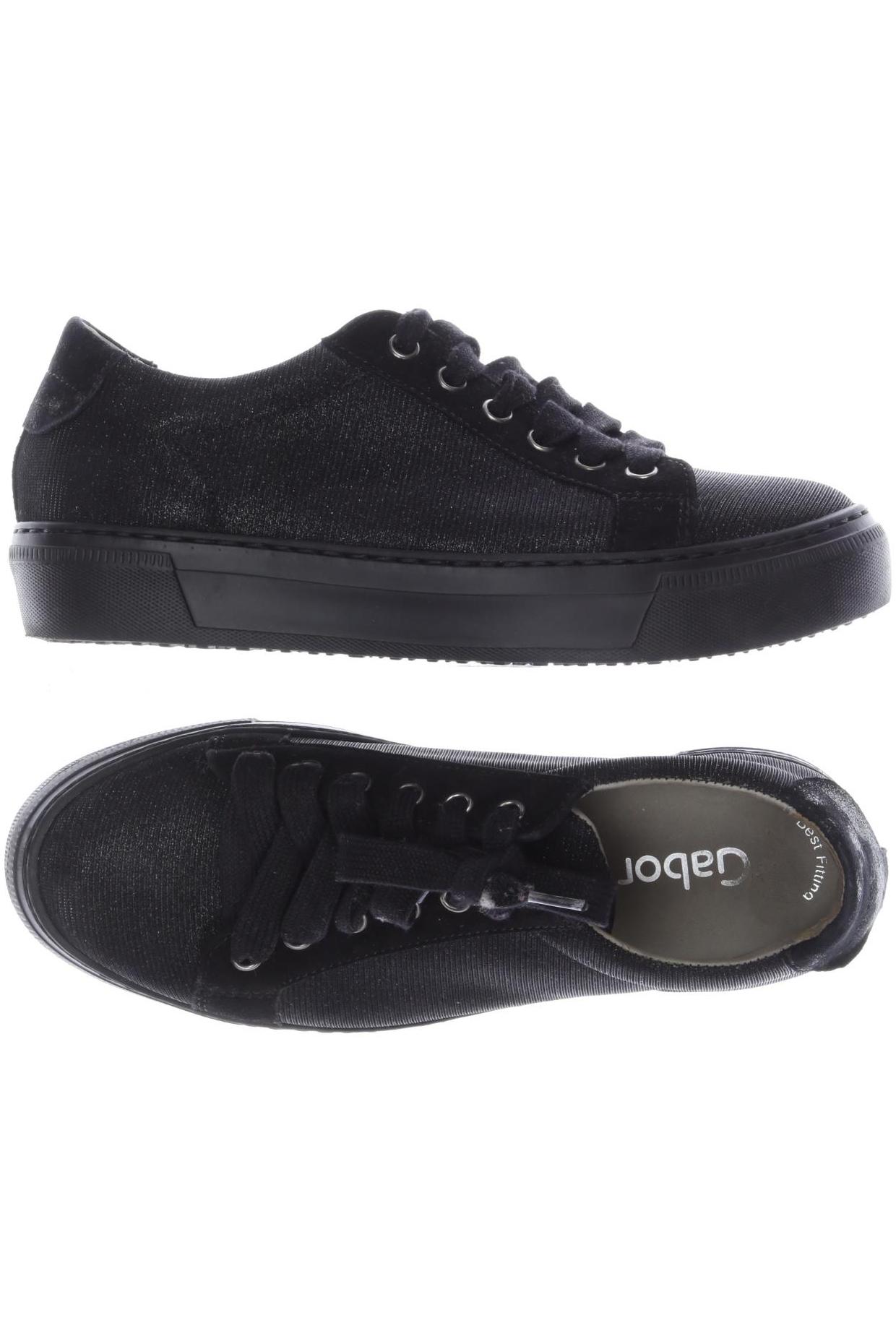 

Gabor Damen Sneakers, schwarz, Gr. 4