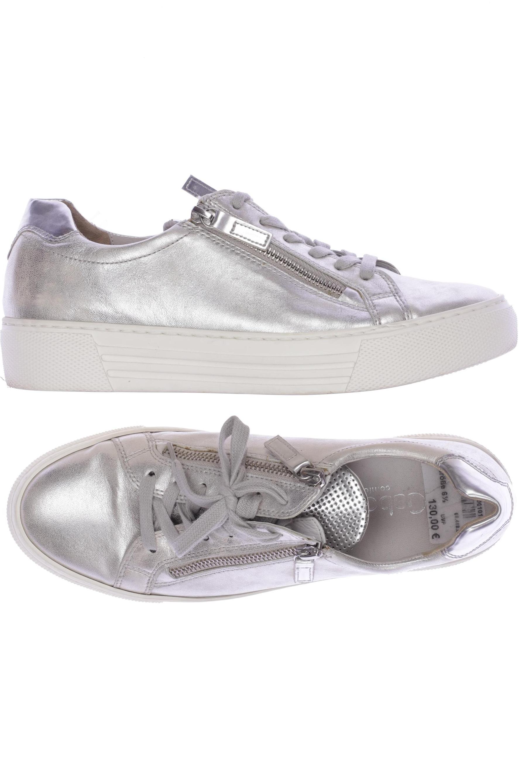

Gabor Damen Sneakers, silber, Gr. 6.5