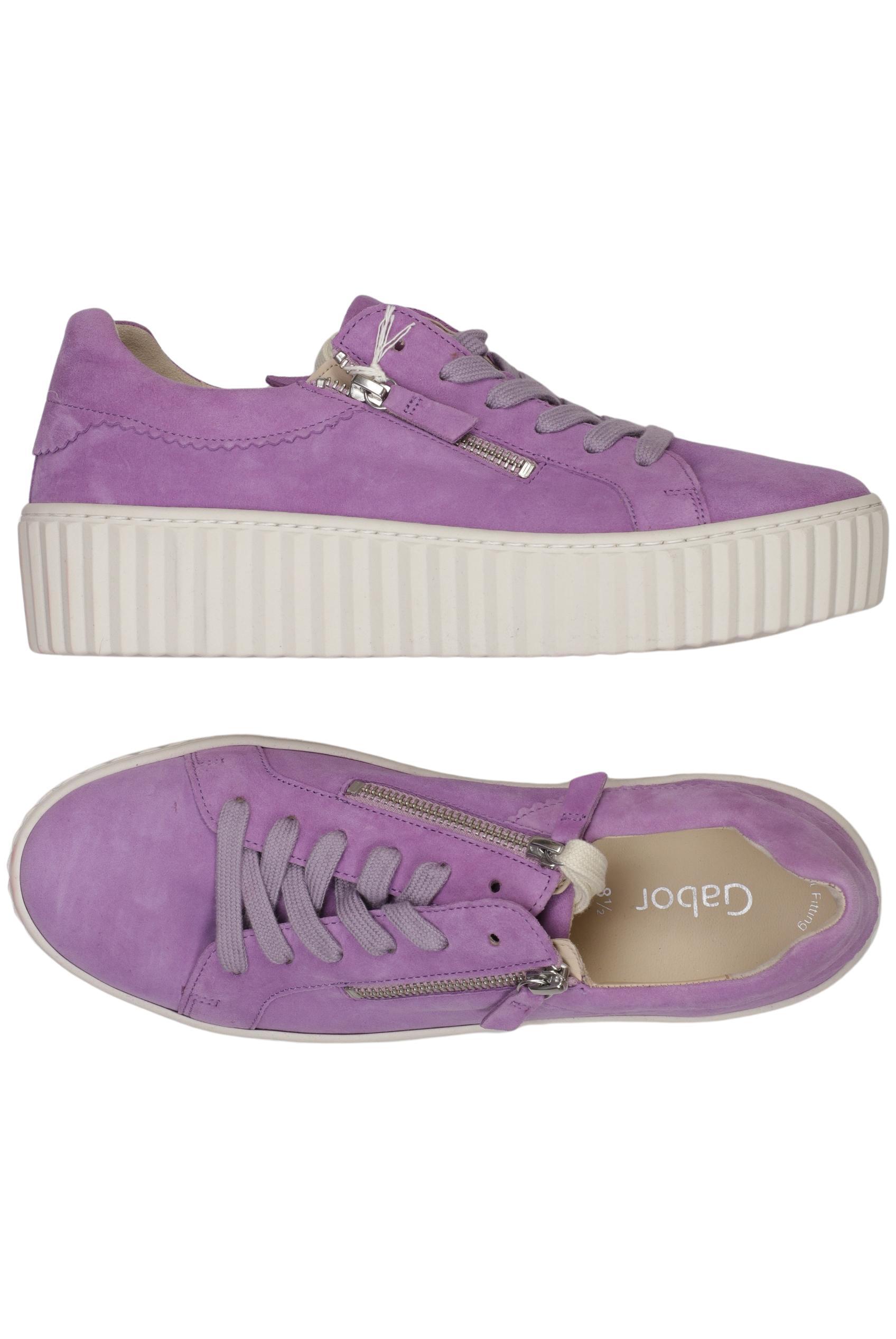 

Gabor Damen Sneakers, flieder, Gr. 8.5