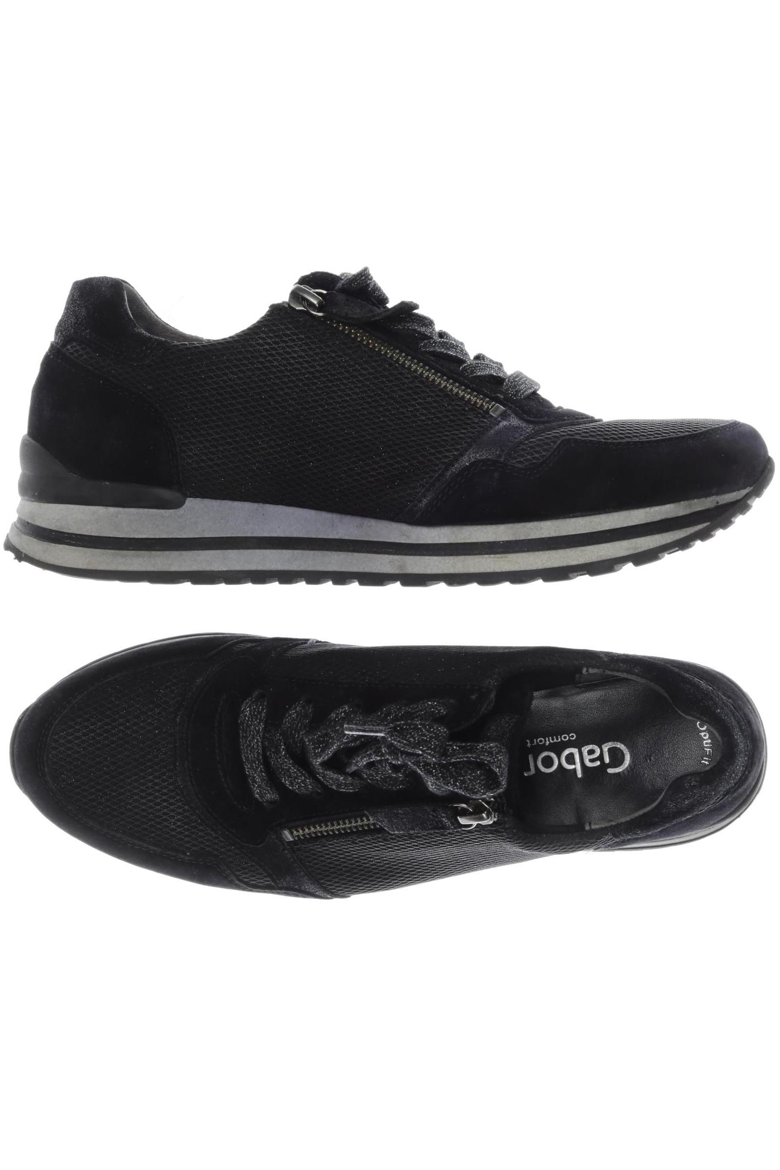 

Gabor Damen Sneakers, schwarz, Gr. 6.5
