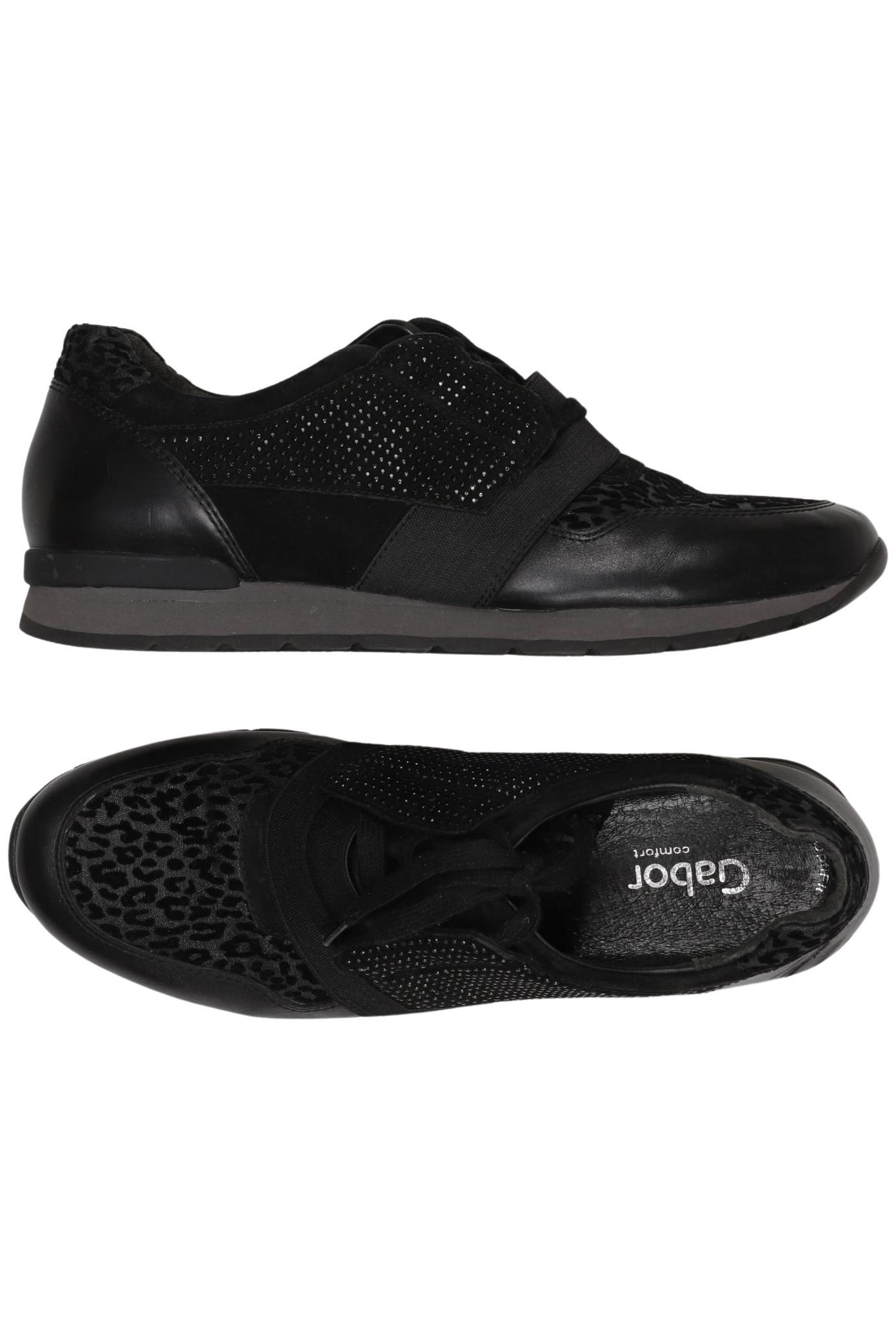 

Gabor Damen Sneakers, schwarz, Gr. 8.5