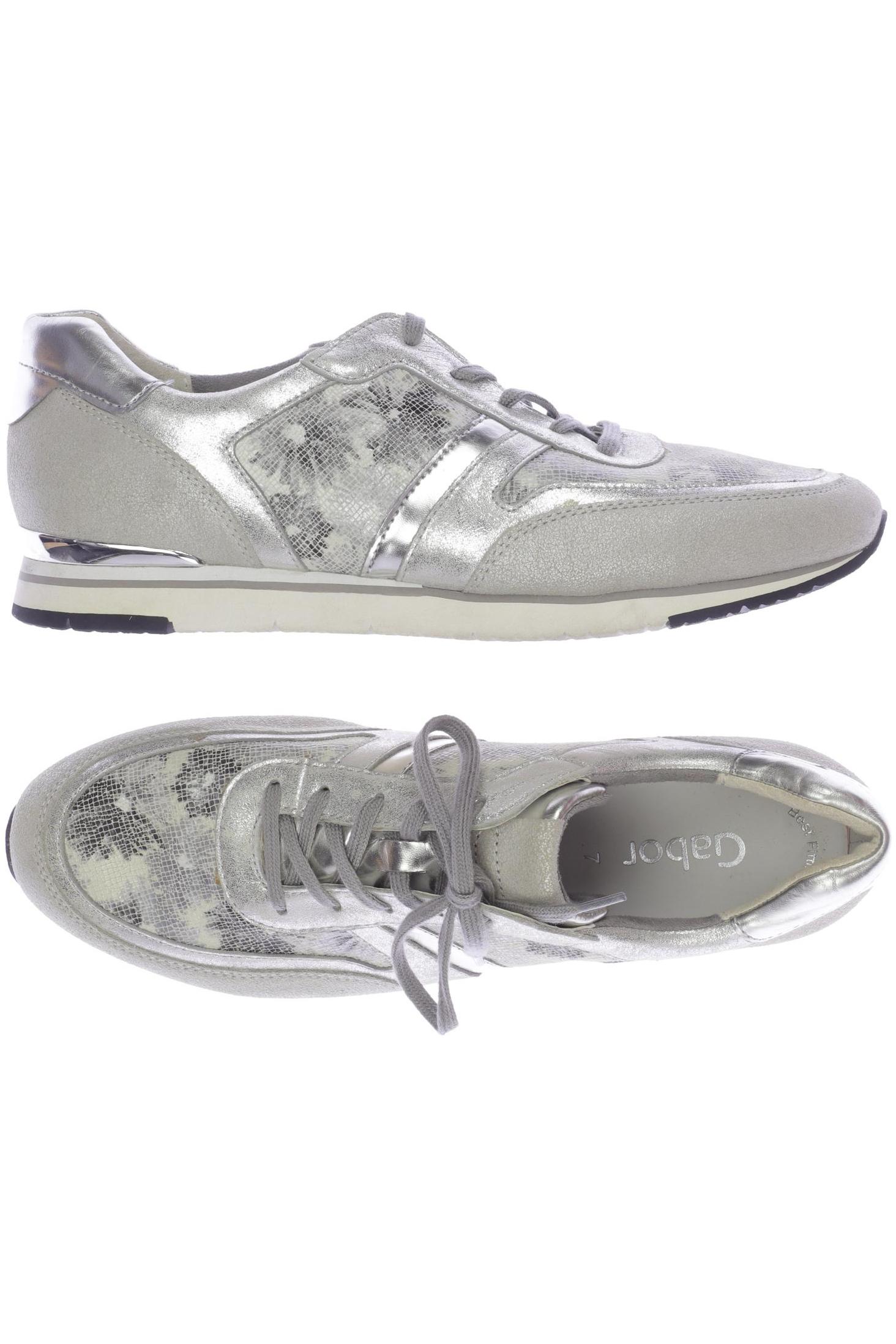 

Gabor Damen Sneakers, silber, Gr. 7