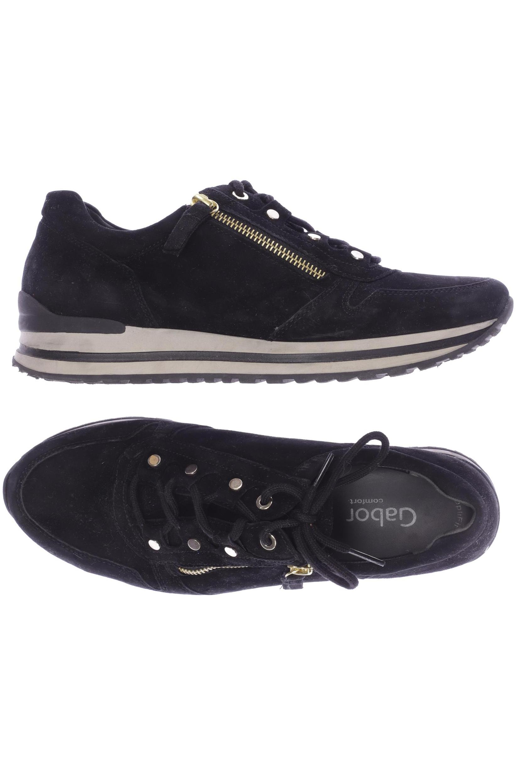 

Gabor Damen Sneakers, schwarz, Gr. 6.5
