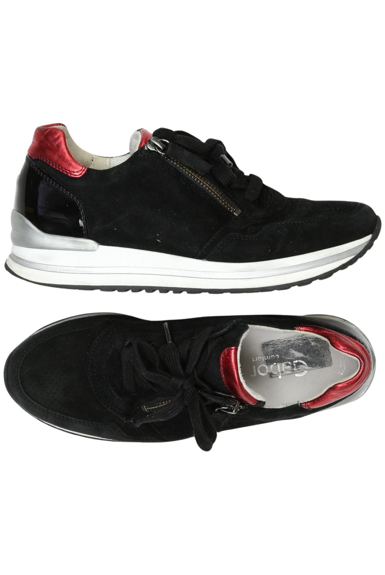 

Gabor Damen Sneakers, schwarz, Gr. 4
