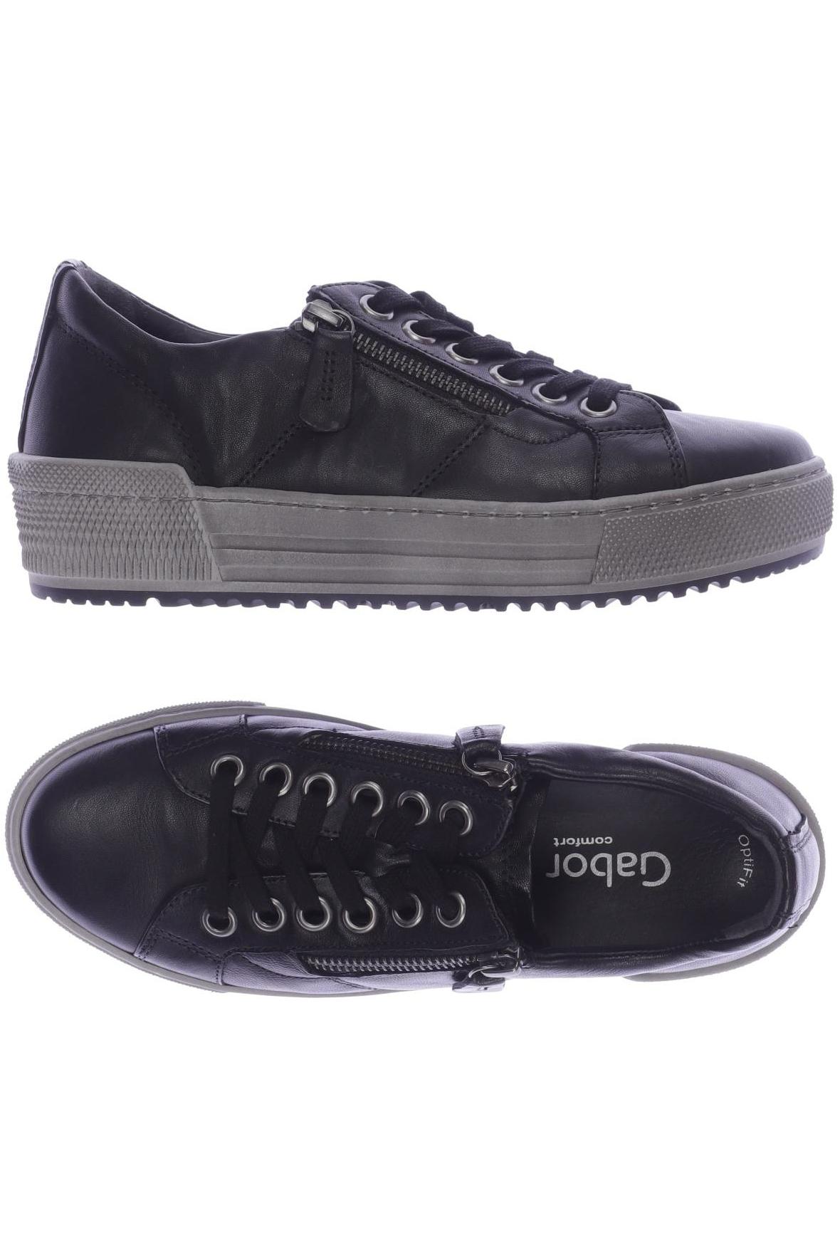 

Gabor Damen Sneakers, schwarz, Gr. 3.5